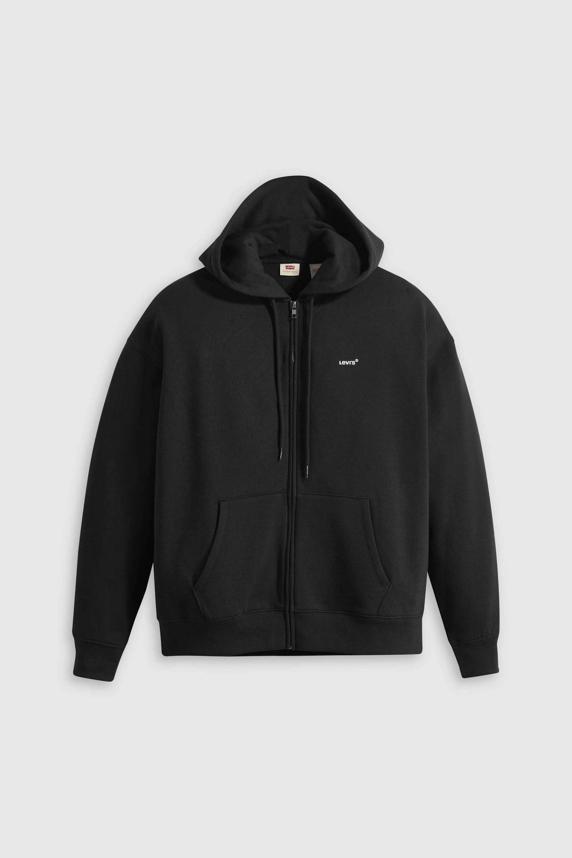 Levi's® γυναικεία ζακέτα φούτερ με κουκούλα και λογότυπο Standard Fit "Everyday" - A59450003 Μαύρο φωτογραφία