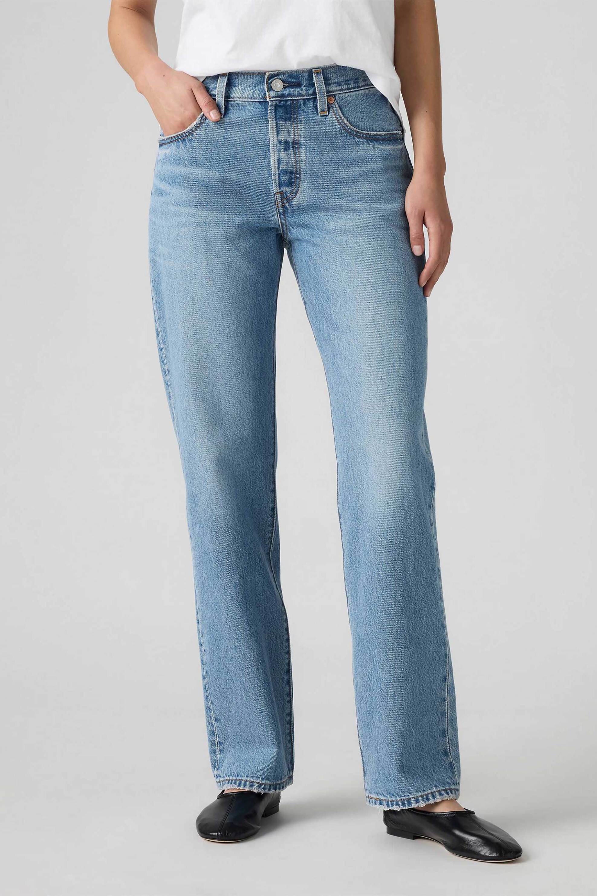 LEVI'S Levi's® γυναικείο τζιν παντελόνι πεντάτσεπο Loose Straight Fit "501® '90s" - A19590106 Denim Blue - 2