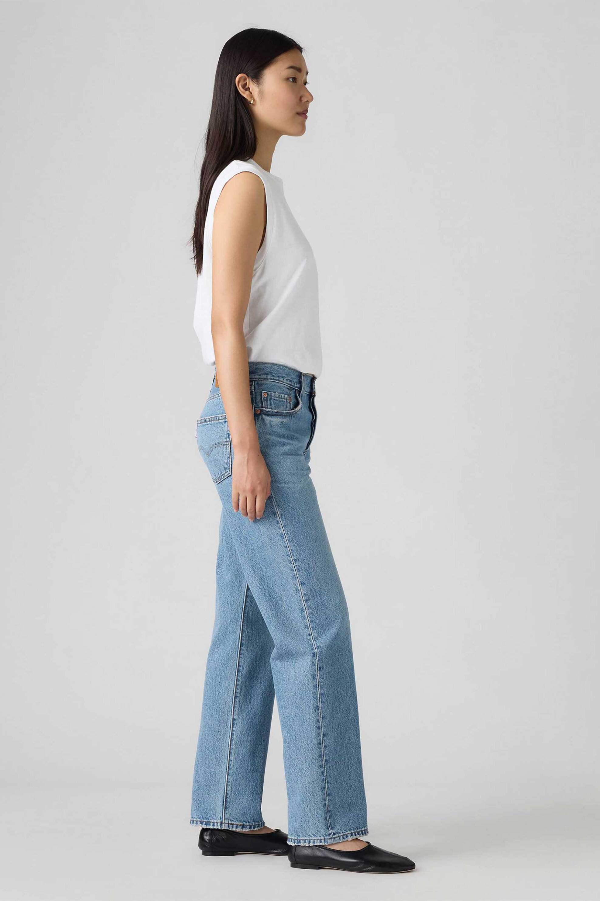LEVI'S Levi's® γυναικείο τζιν παντελόνι πεντάτσεπο Loose Straight Fit "501® '90s" - A19590106 Denim Blue - 3