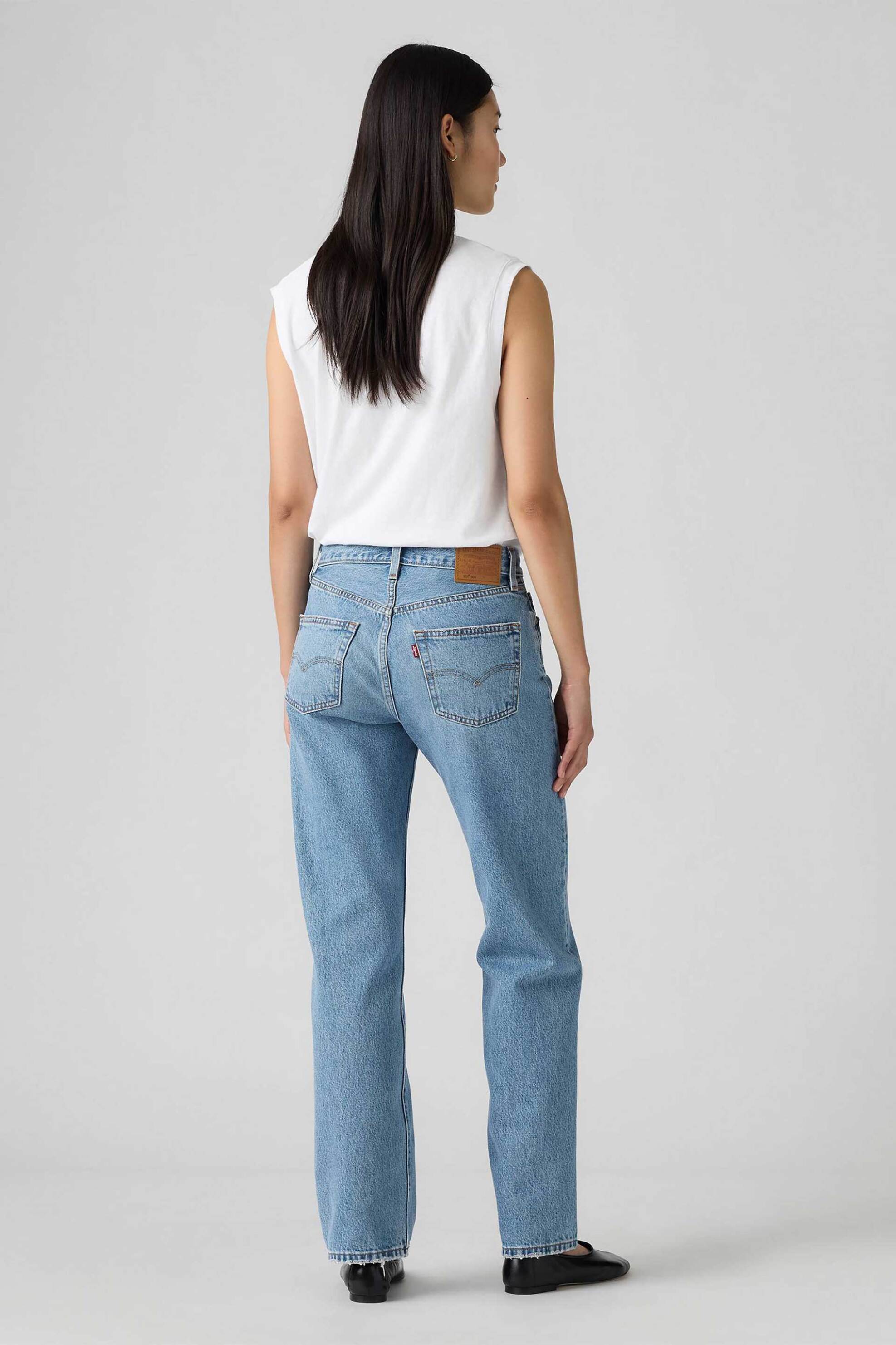 Levi&Apos S Γυναικείο Τζιν Παντελόνι Πεντάτσεπο Loose Straight Fit 501 90S - A19590106 Denim Blue