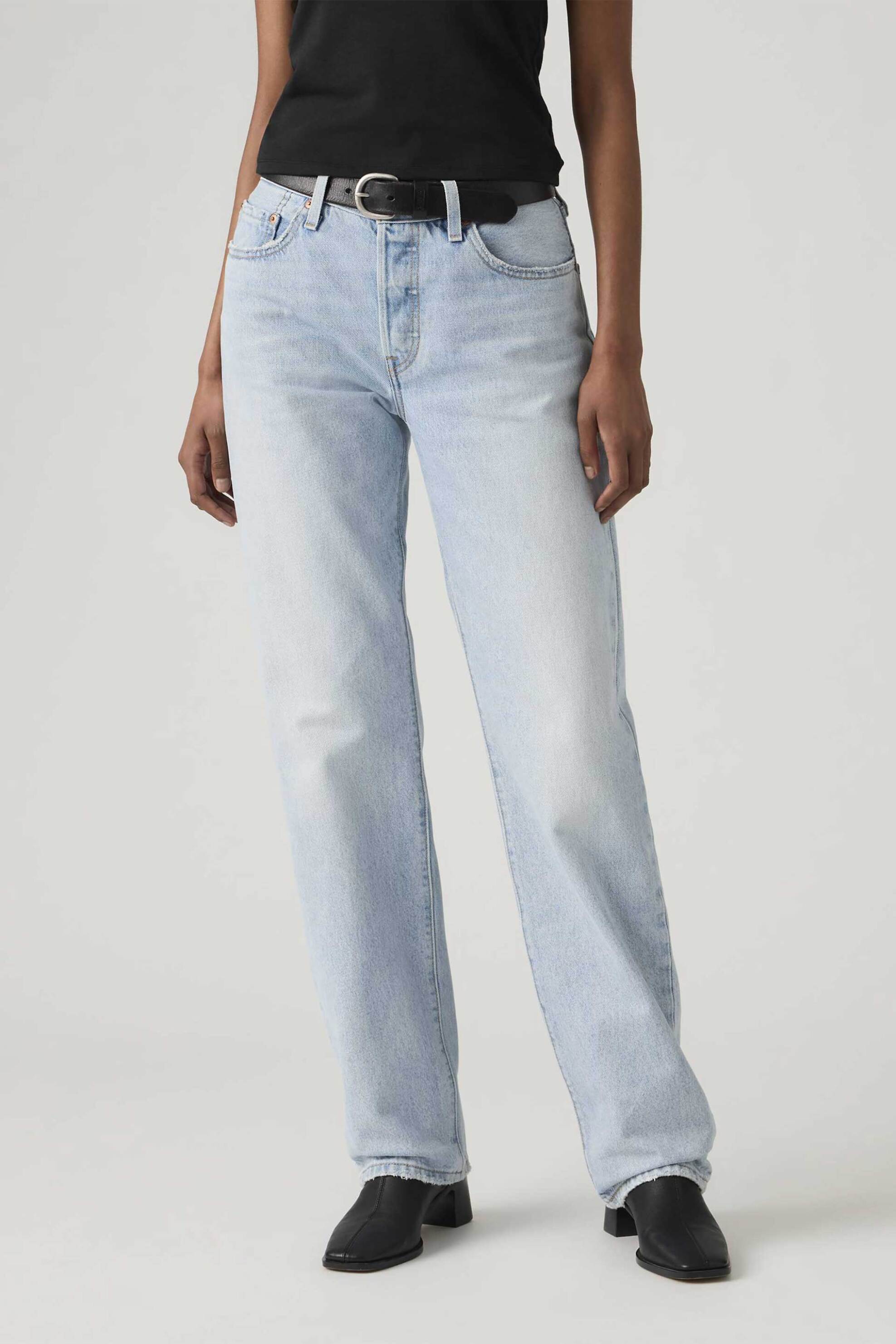LEVI'S Levi's® γυναικείο τζιν παντελόνι πεντάτσεπο Loose Straight Fit "501® '90s" - A19590115 Denim Blue Ανοιχτό - 2