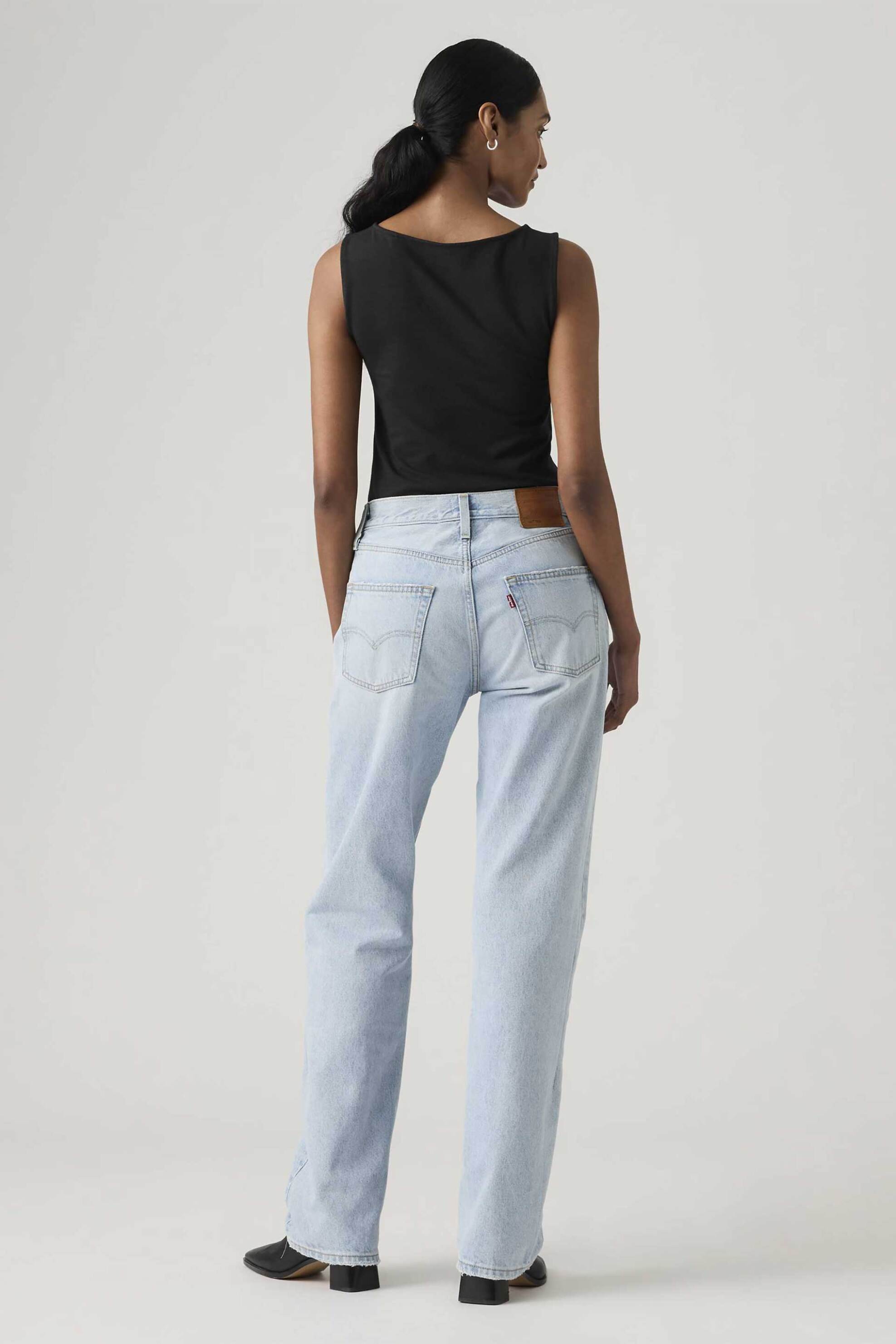 Levi&Apos S Γυναικείο Τζιν Παντελόνι Πεντάτσεπο Loose Straight Fit 501 90S - A19590115 Denim Blue Ανοιχτό
