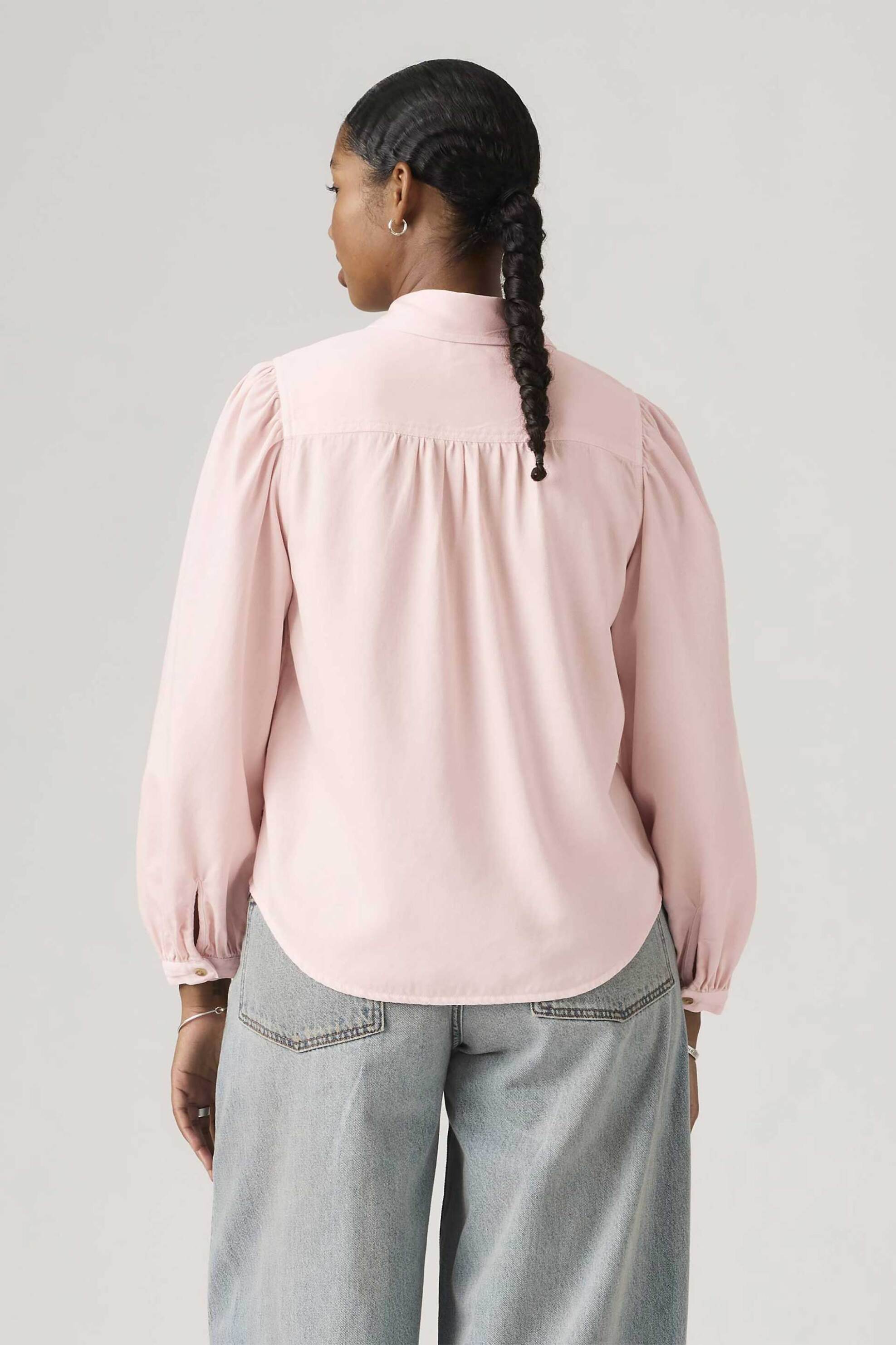 LEVI'S Levi's® γυναικείο πουκάμισο με balloon μανίκια Standard Fit "Journey Western" - 003P40012 Ροζ - 3