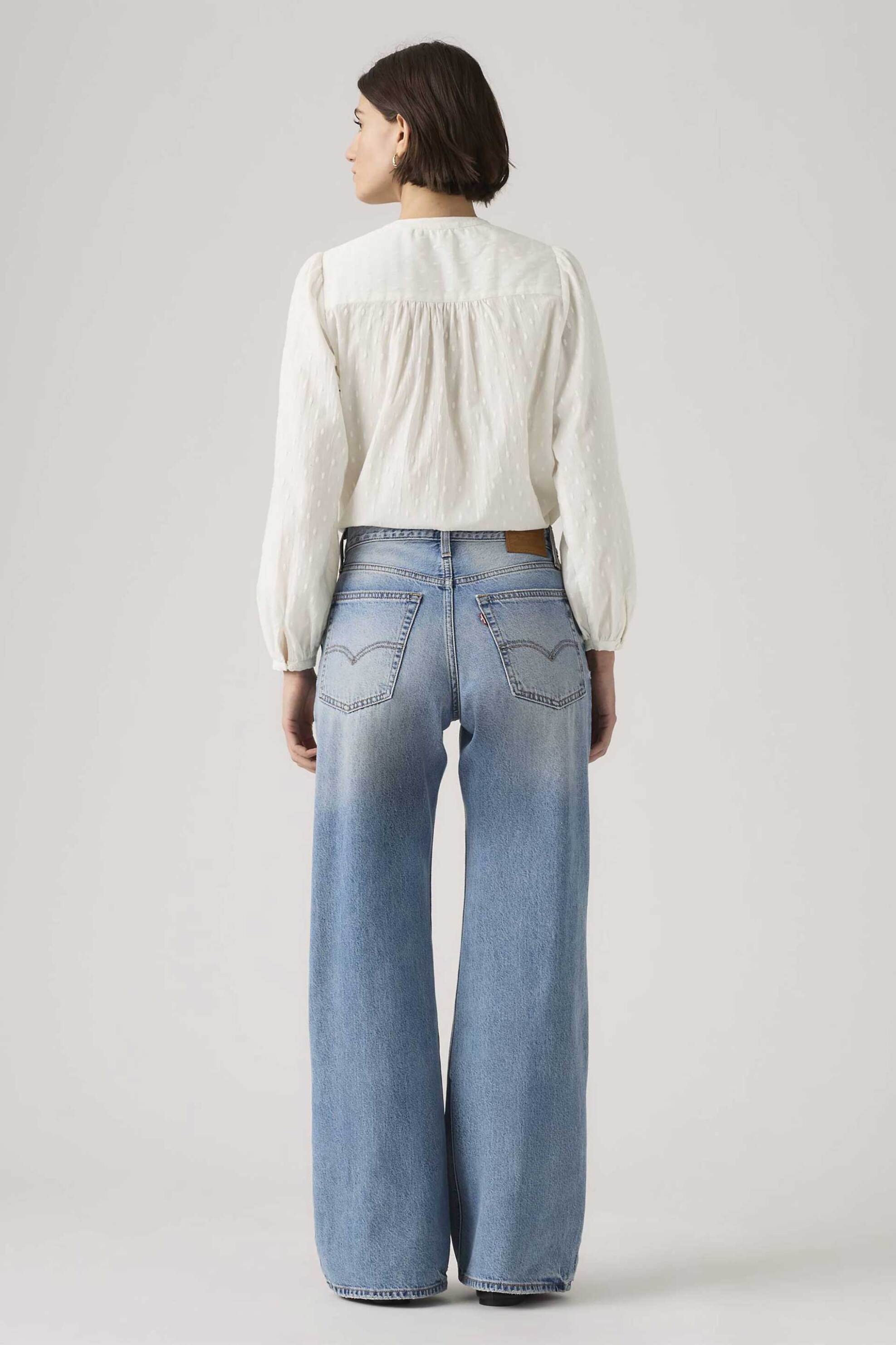 Levi&Apos S Γυναικείο Τζιν Παντελόνι Πεντάτσεπο Loose Bootcut Fit Baggy Dad - 005Do0000 Denim Blue Ανοιχτό