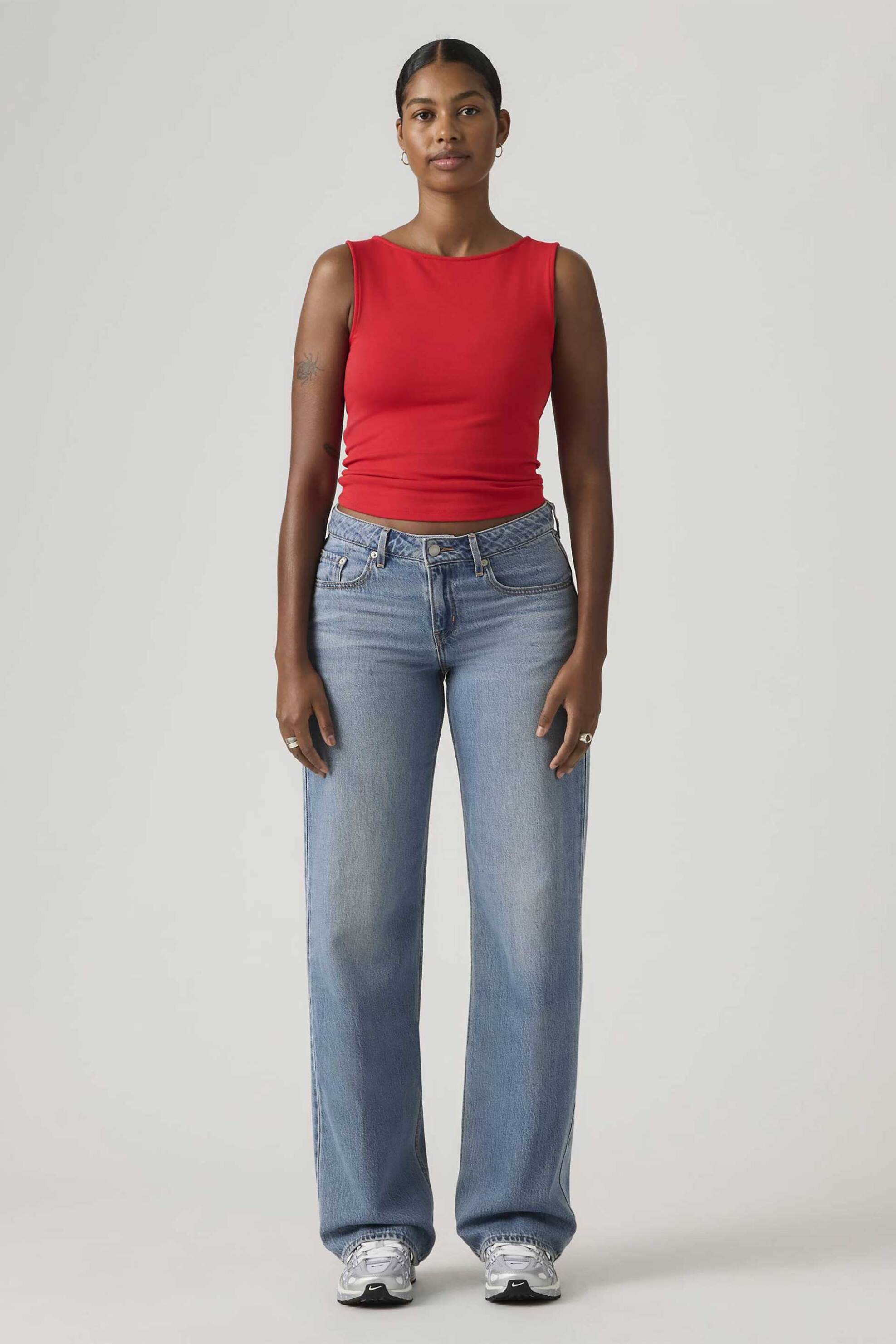 Levi's® γυναικείο τζιν παντελόνι πεντάτσεπο Rekaxed Straight Fit "Low Loose" - A55660063 Denim Blue