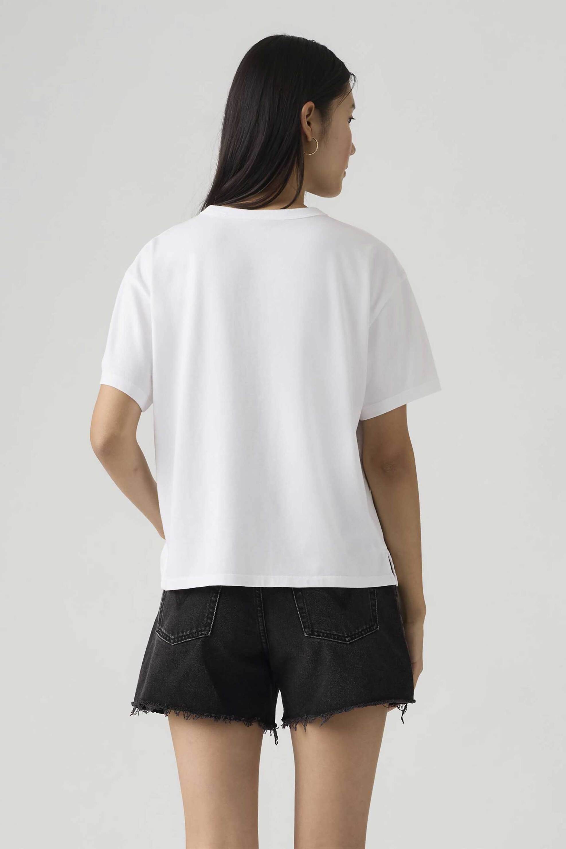 LEVI'S Levi's® γυναικείο T-shirt με λογότυπο Relaxed Fit "Graphic Vintage" - 005OY0009 Λευκό - 3