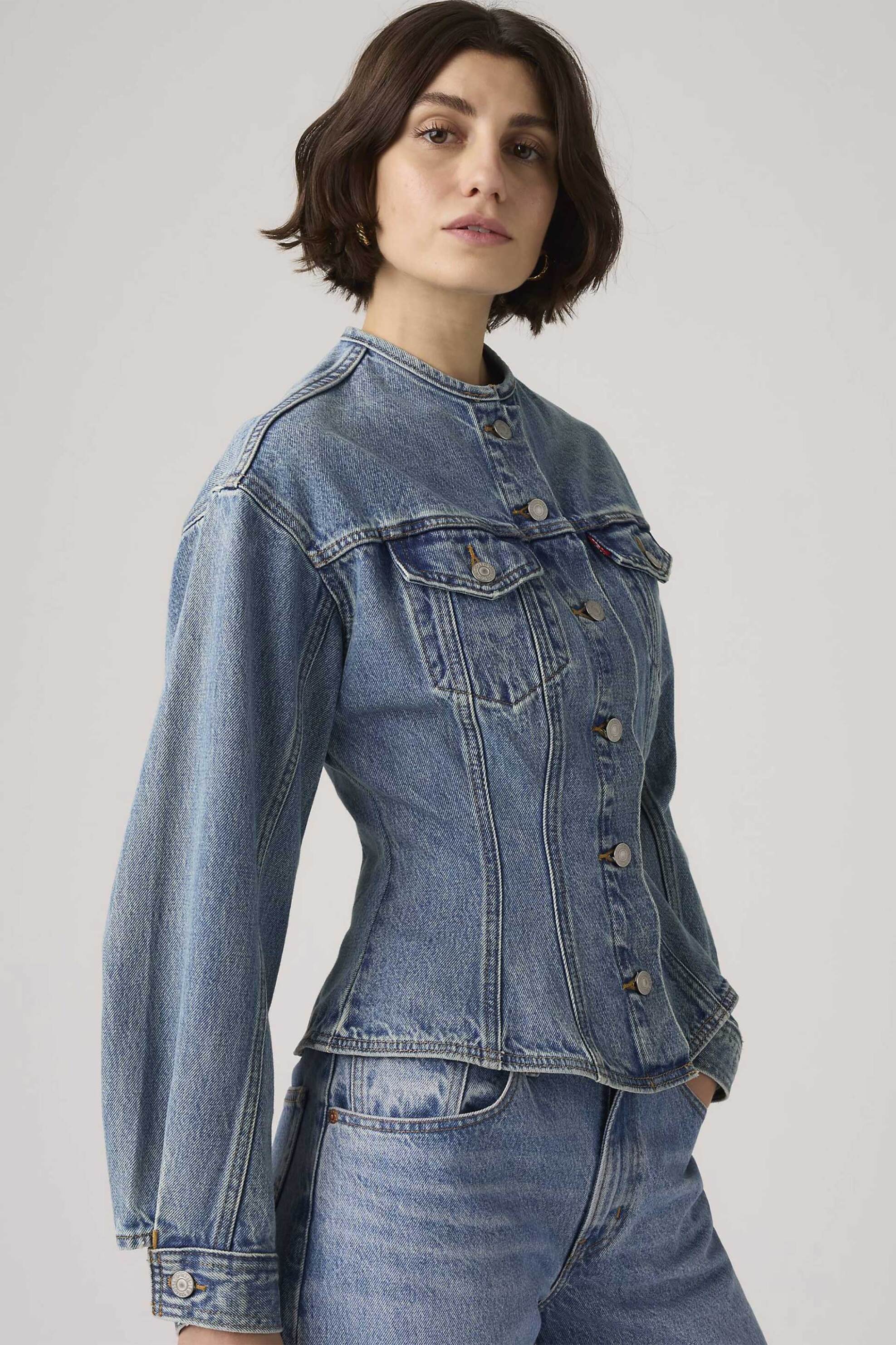 Levi's® γυναικείο denim jacket Standard Fit "Sculpted Trucker" - 001T60003 Denim Blue φωτογραφία