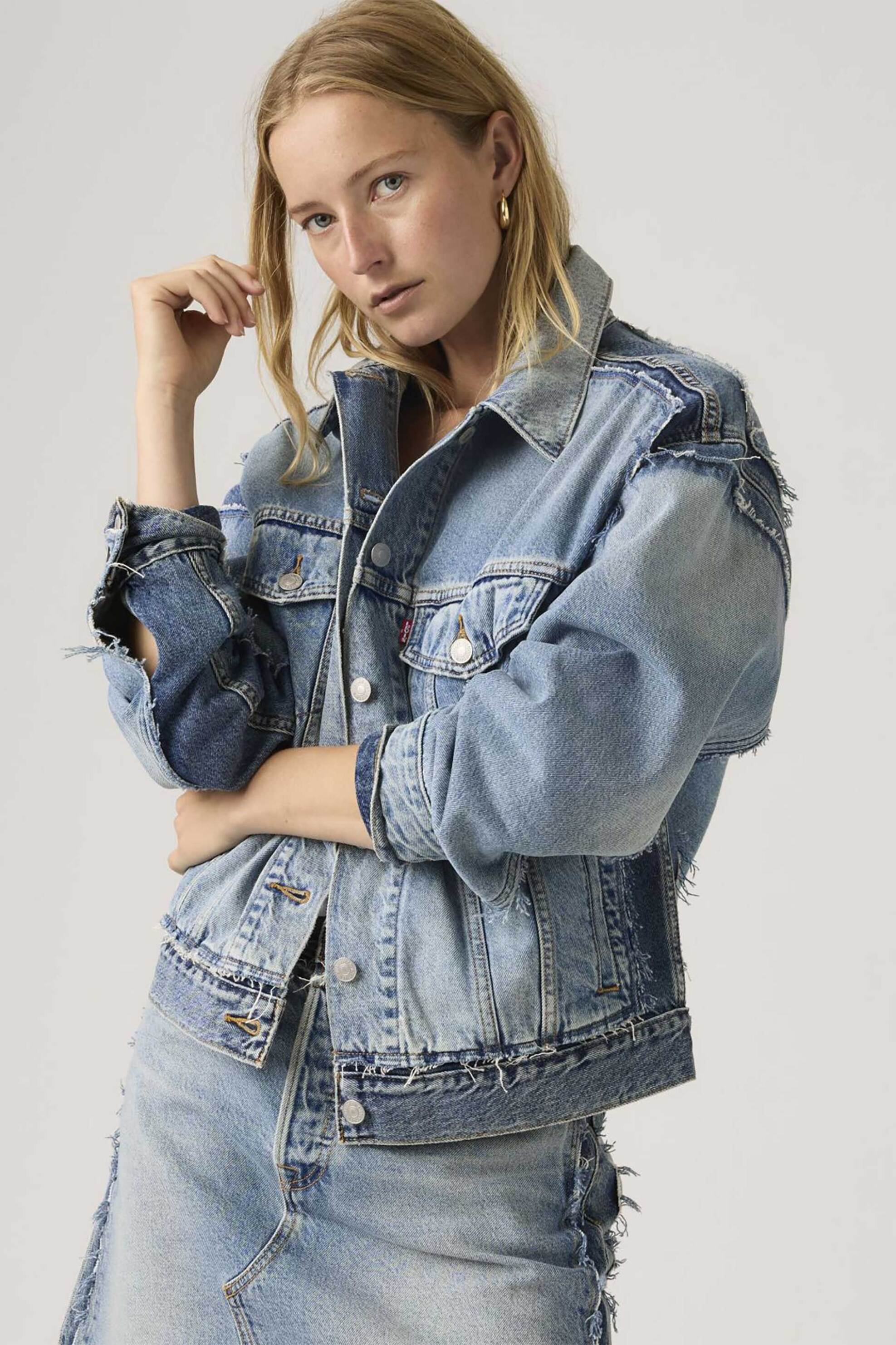 LEVI'S Levi's® γυναικείο denim jacket Relaxed Fit "Decon 90's Trucker" - 005PW0000 Denim Blue Ανοιχτό - 3