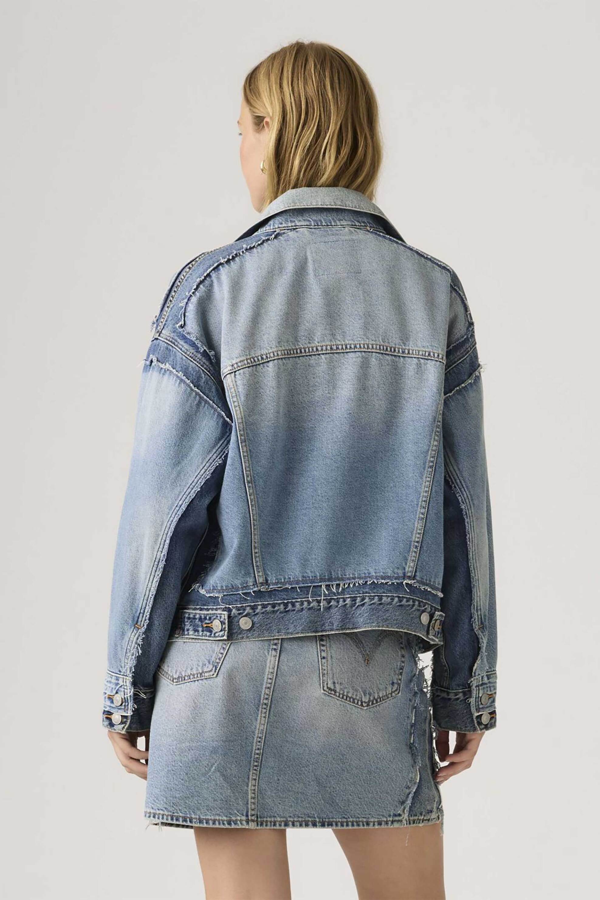 LEVI'S Levi's® γυναικείο denim jacket Relaxed Fit "Decon 90's Trucker" - 005PW0000 Denim Blue Ανοιχτό - 4