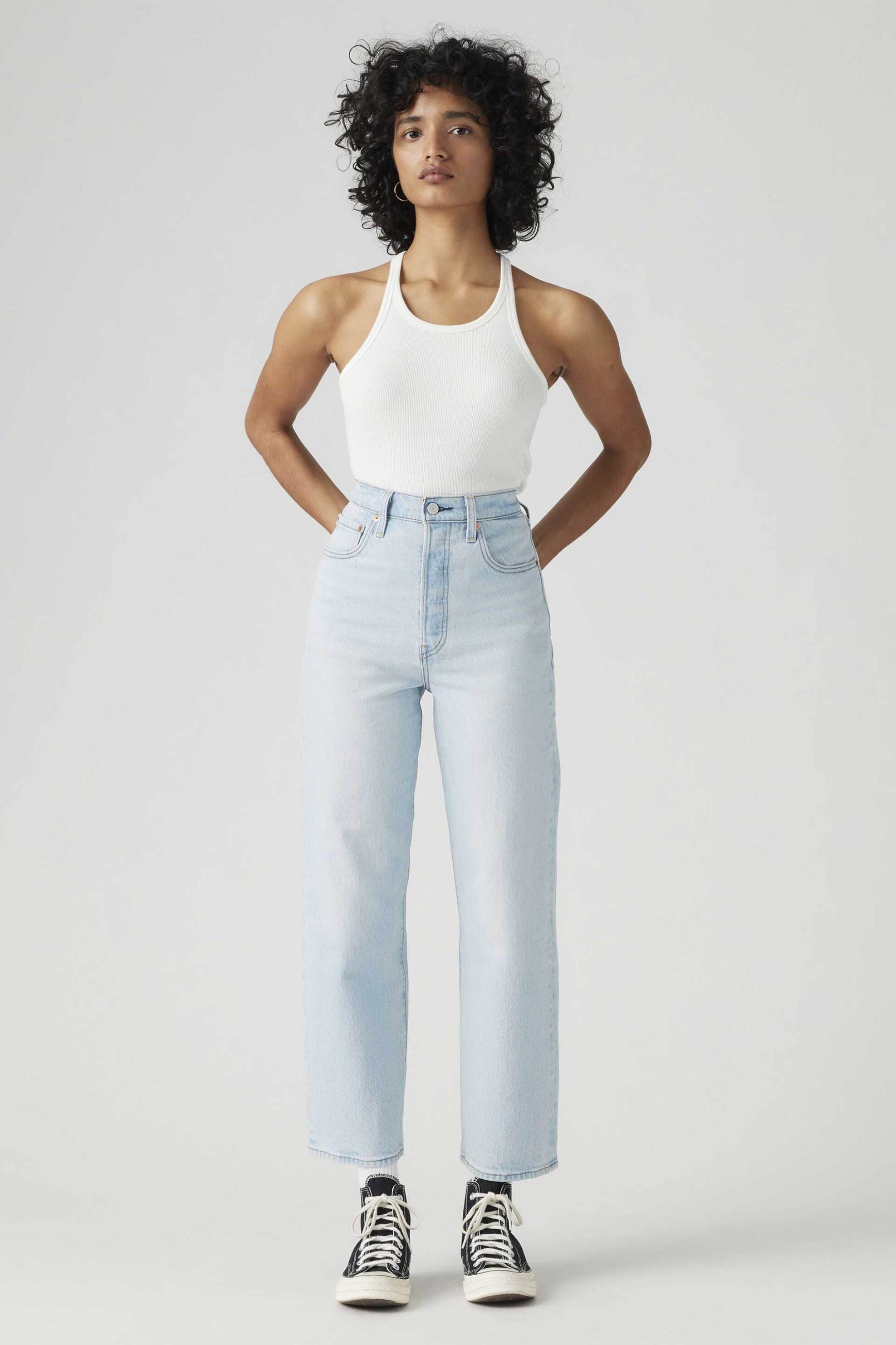 Levi's Levi's® γυναικείο τζιν παντελόνι ψηλόμεσο πεντάτσεπο Slim Straight Fit 