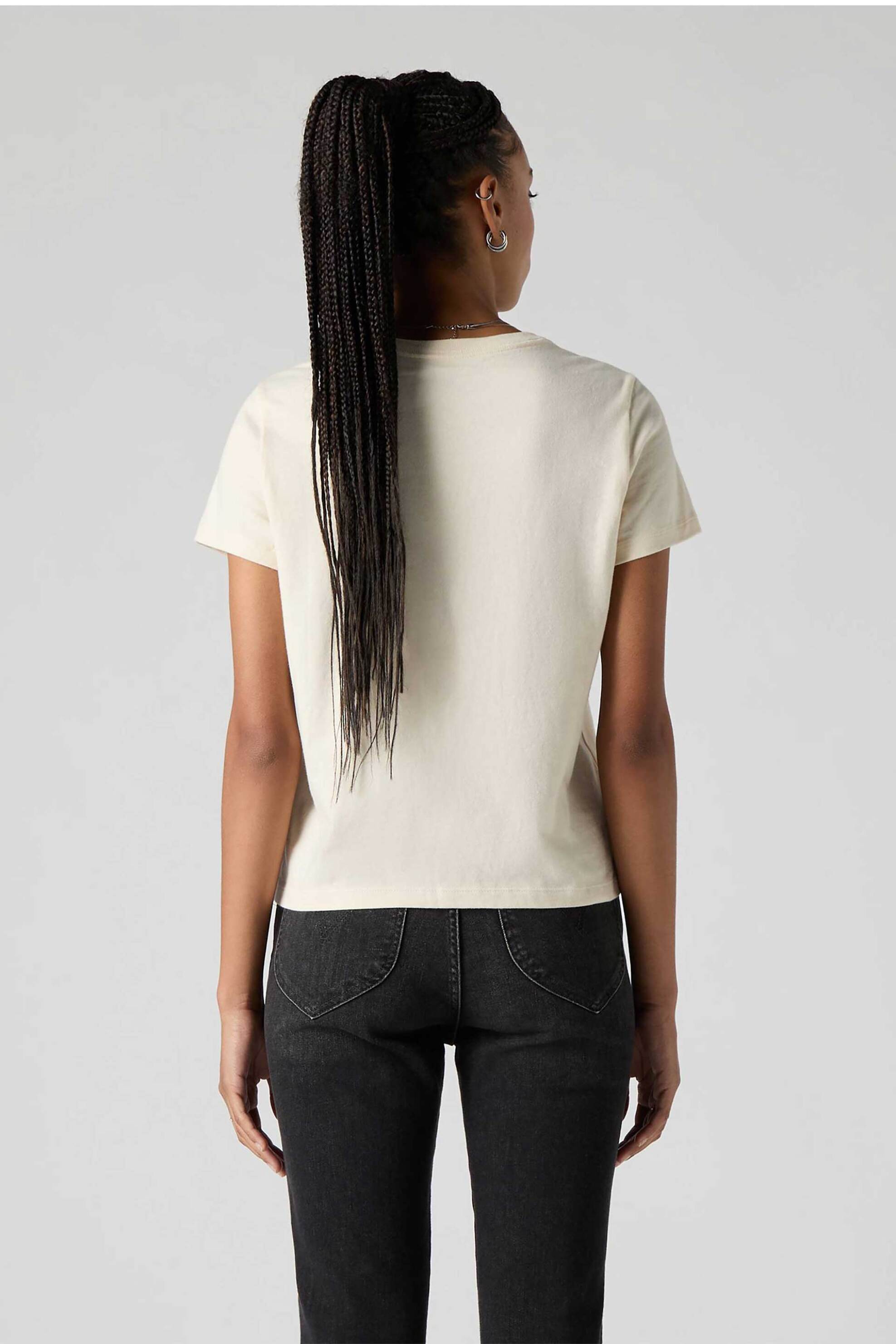 Levi&Apos S Γυναικείο T-Shirt με Λογότυπο Standard Fit Graphic Favorite - 005Gv0042 Εκρού