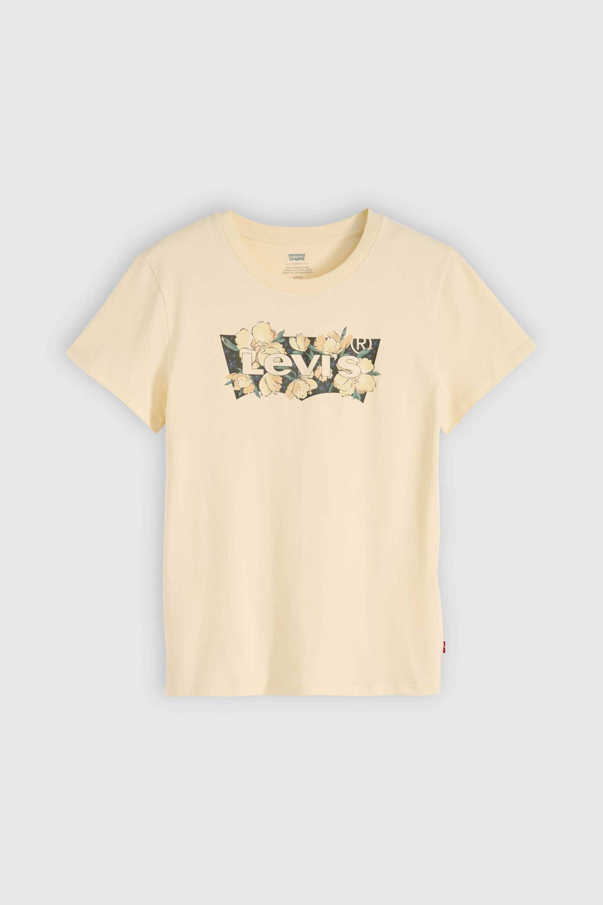 Levi&Apos S Γυναικείο T-Shirt με Λογότυπο Standard Fit Graphic Perfect - 173693398 Κίτρινο Ανοιχτό