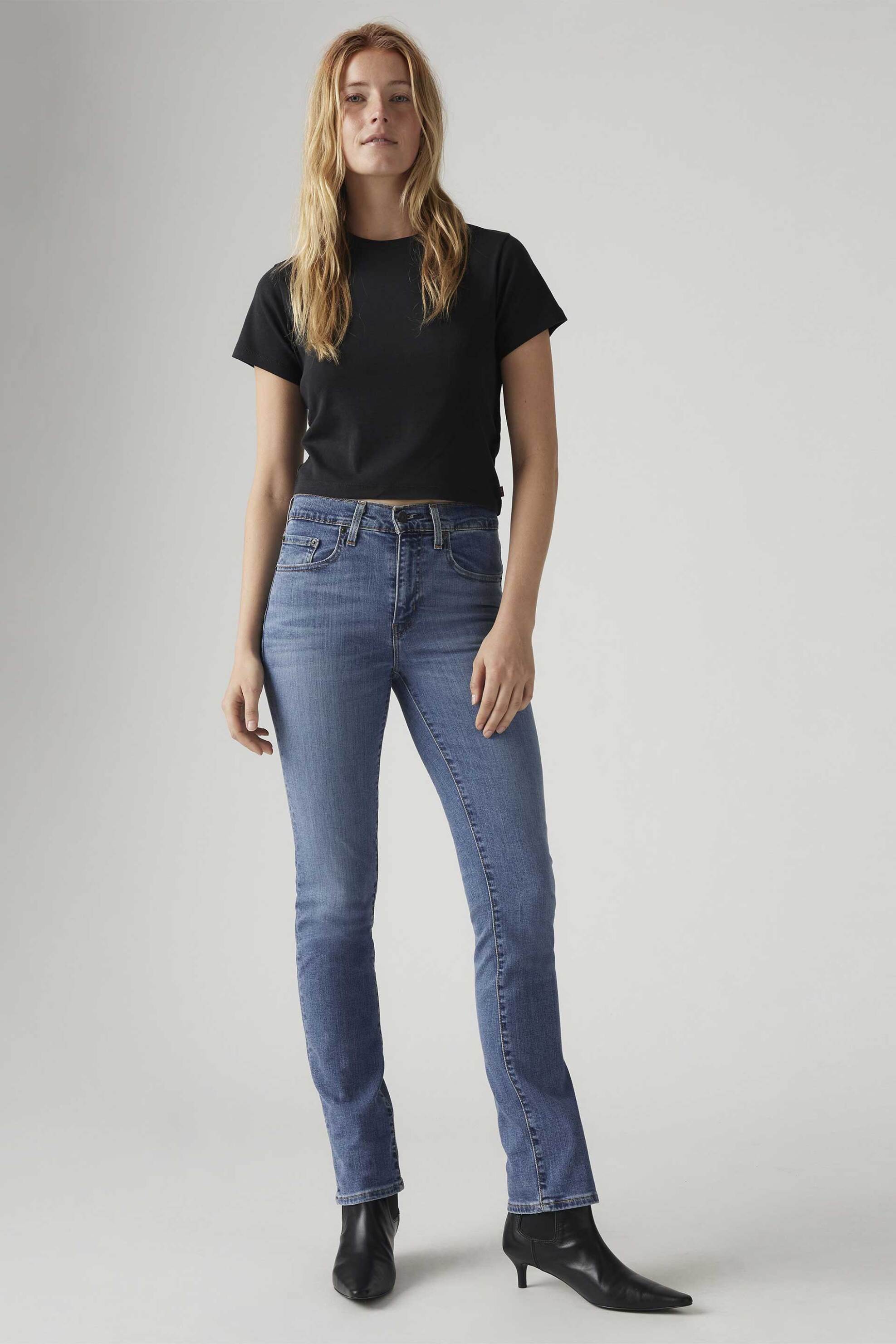 Levi's Levi's® γυναικείο τζιν παντελόνι ψηλόμεσο πεντάτσεπο Straight Fit 