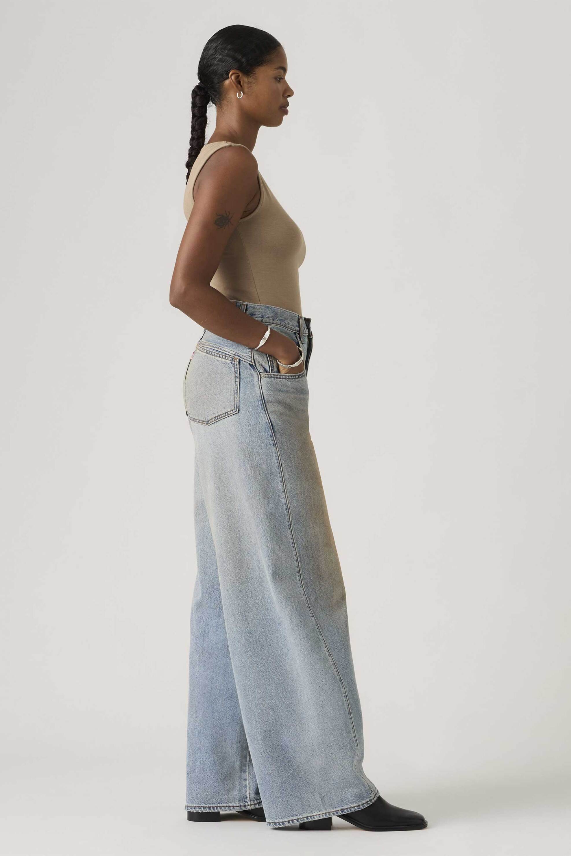 LEVI'S Levi's® γυναικείο τζιν παντελόνι πεντάτσεπο Super Baggy Barrel Fit - 003NF0005 Denim Blue - 3