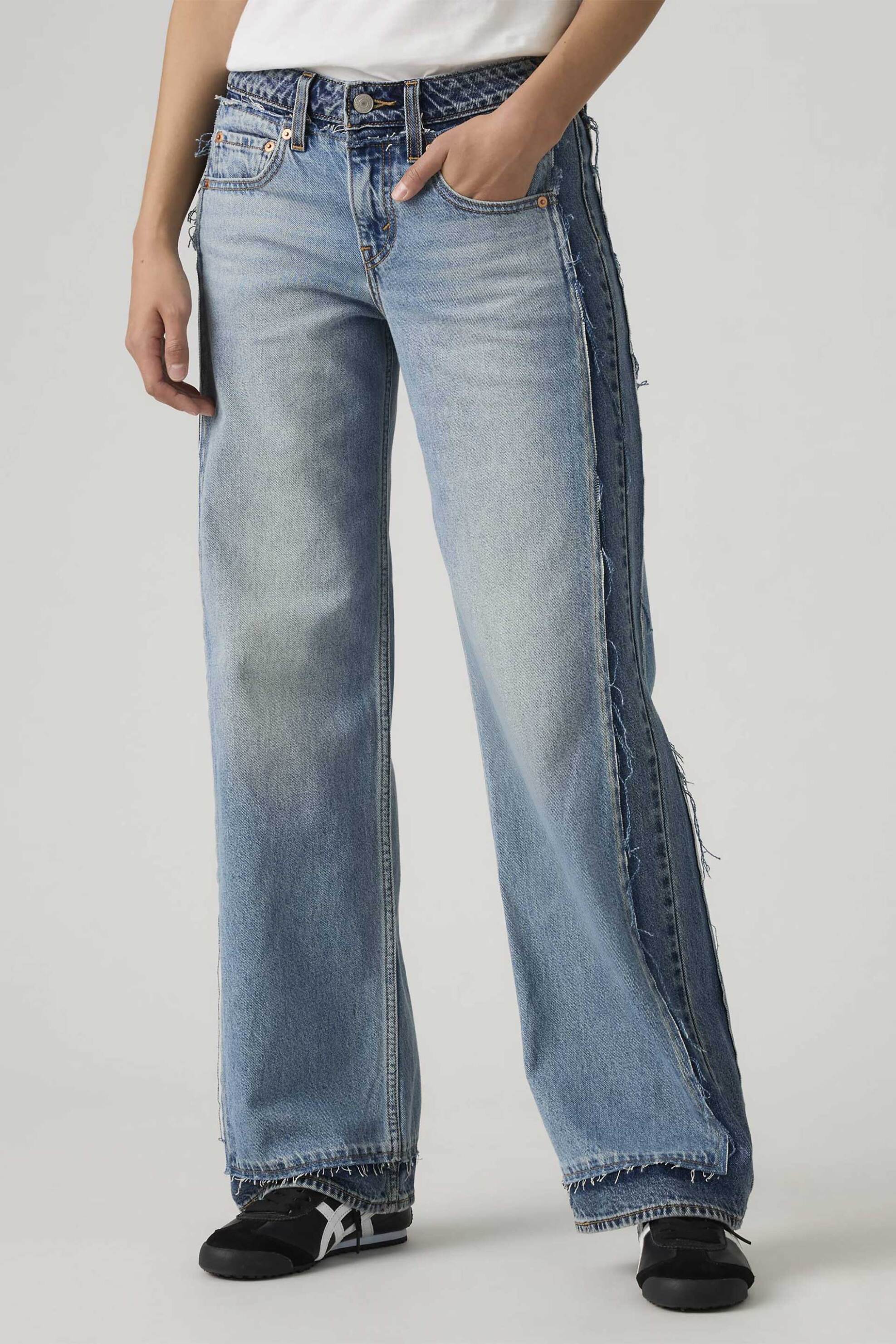 LEVI'S Levi's® γυναικείο τζιν παντελόνι πεντάτσεπο Loose Fit "Deconstructed" - 005LP0000 Denim Blue Ανοιχτό - 2