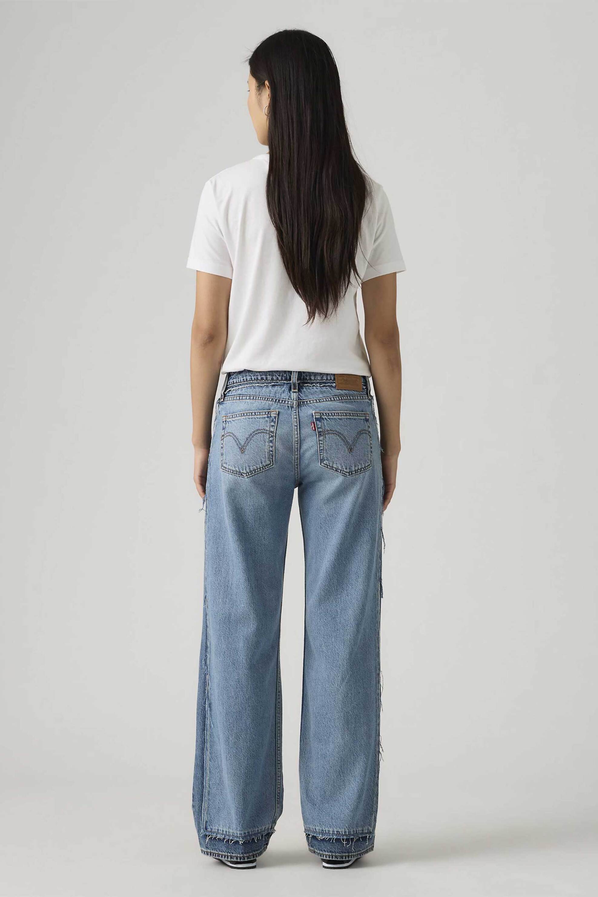 Levi&Apos S Γυναικείο Τζιν Παντελόνι Πεντάτσεπο Loose Fit Deconstructed - 005Lp0000 Denim Blue Ανοιχτό
