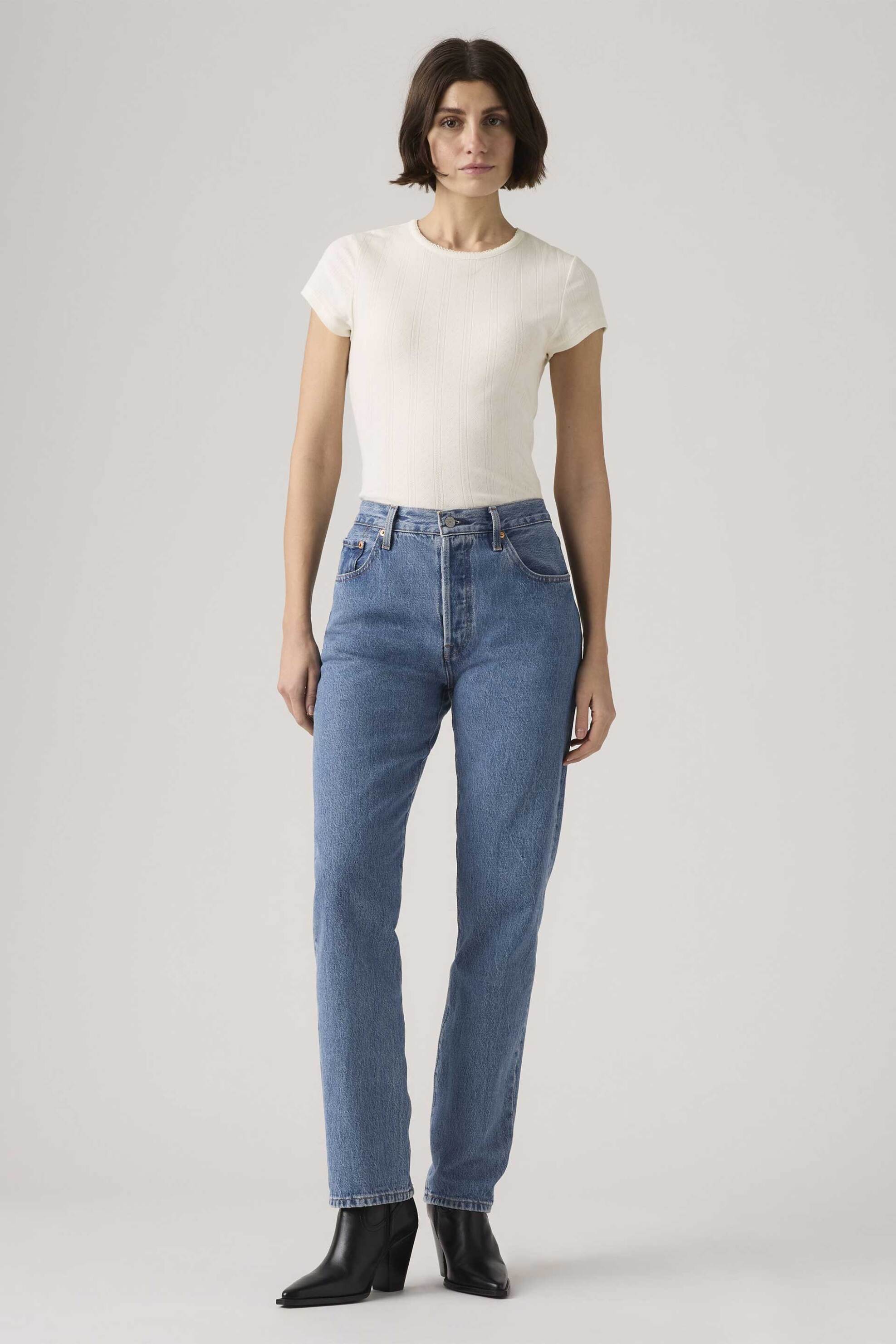 Levi's Levi's® γυναικείο τζιν παντελόνι ψηλόμεσο πεντάτσεπο Straight Fit 