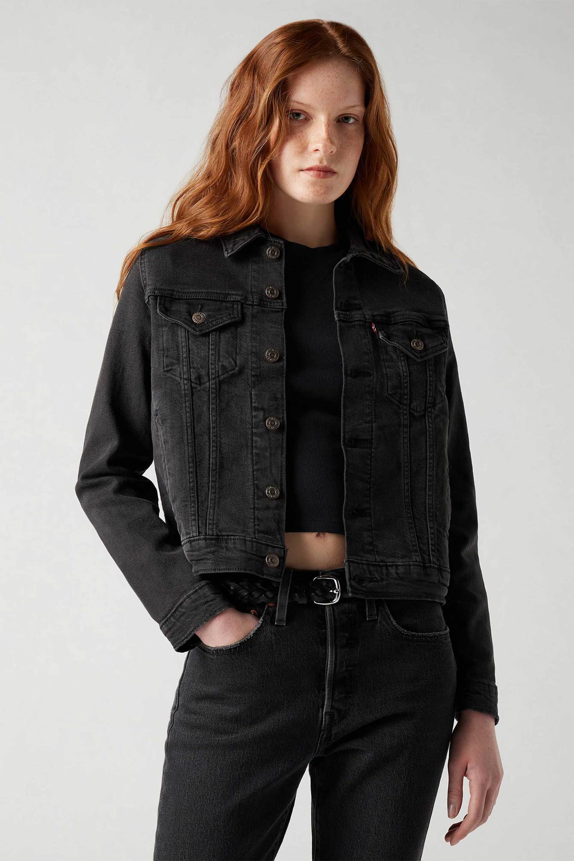 Levi's® γυναικείο denim jacket Classic Fit "Original Trucker" - 299450070 Μαύρο