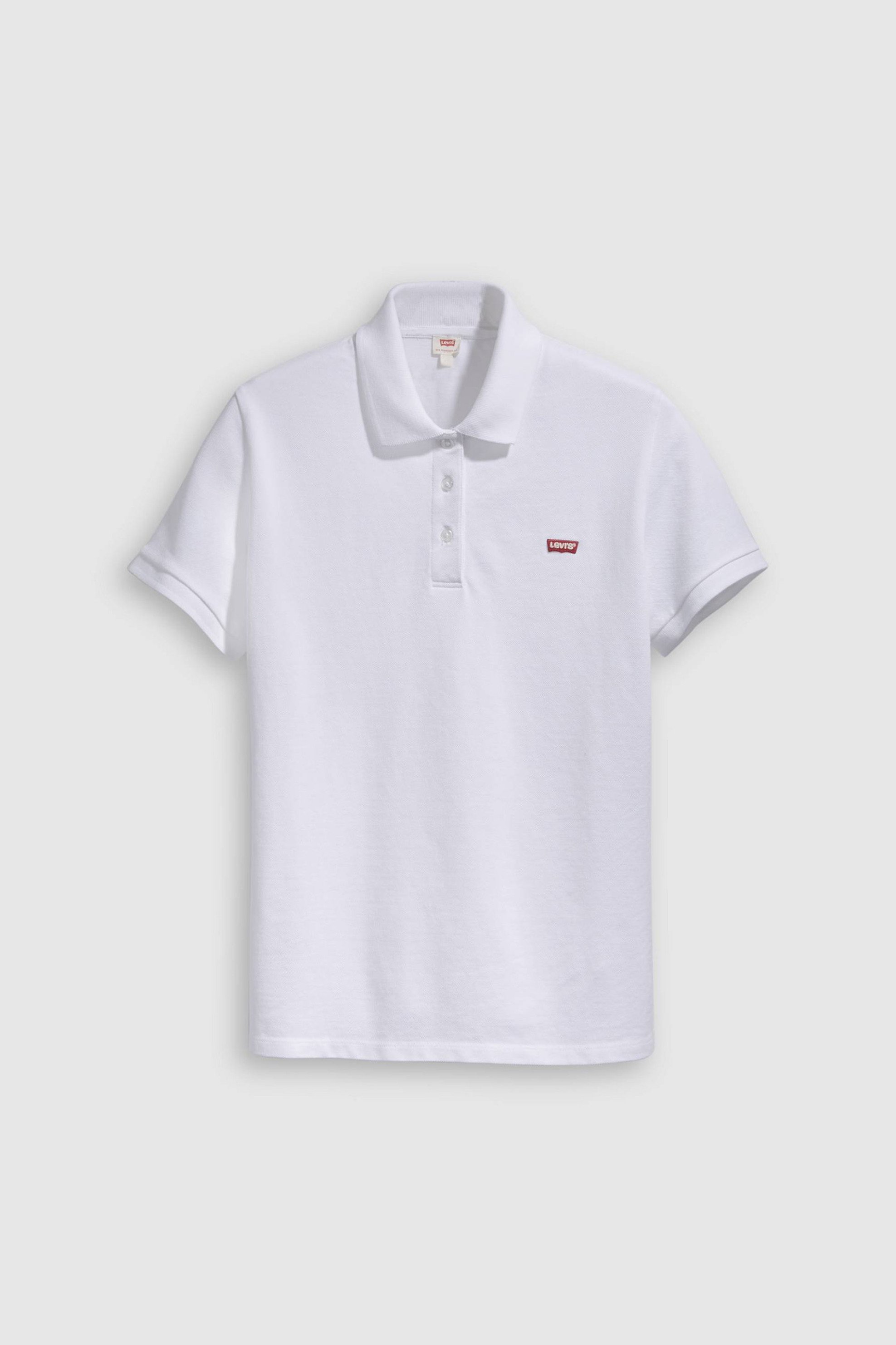 Levi's® γυναικεία μπλούζα πόλο πικέ με λογότυπο Slim Fit - 525990000 Λευκό φωτογραφία