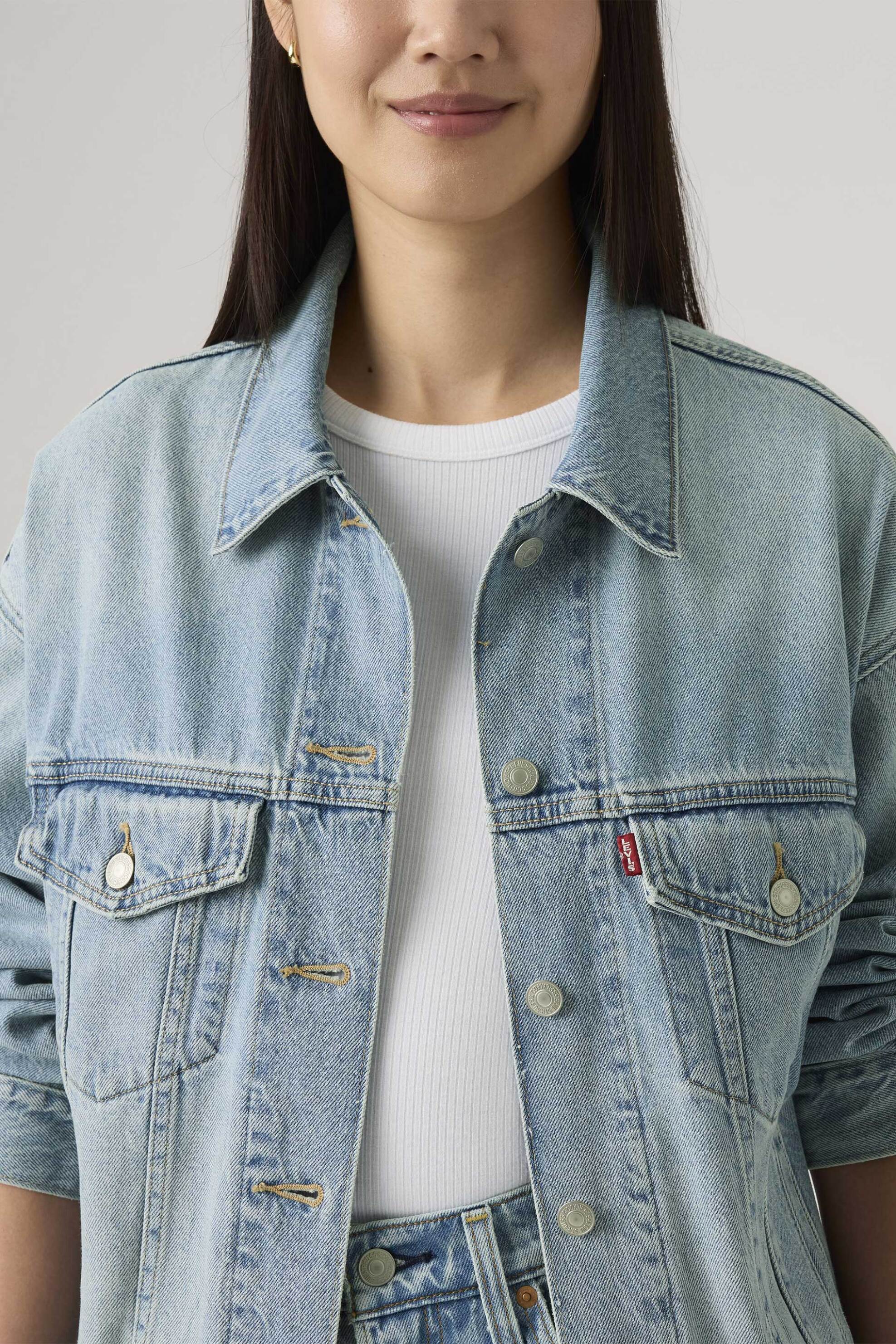 LEVI'S Levi's® γυναικείο denim jacket Relaxed Fit "90's Trucker" - A17430140 Denim Blue Ανοιχτό - 2