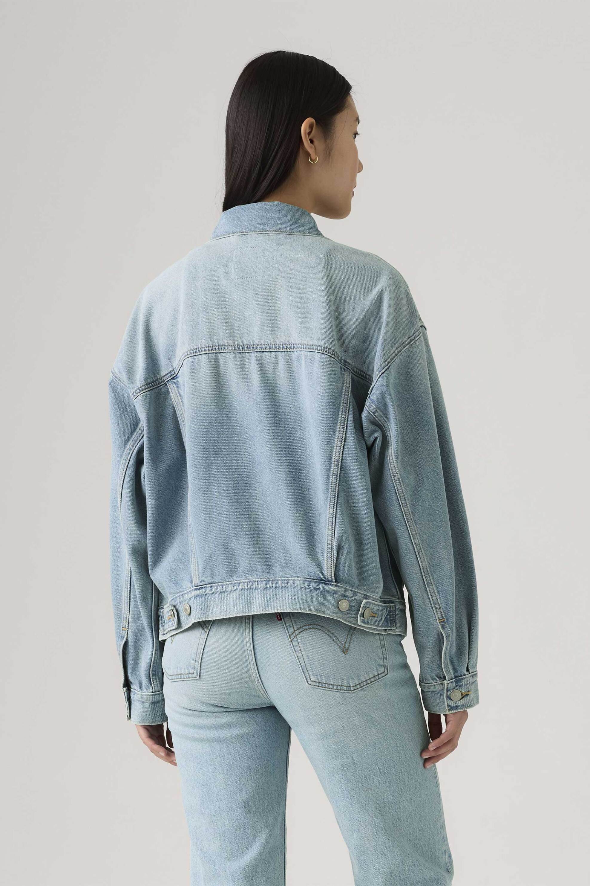 LEVI'S Levi's® γυναικείο denim jacket Relaxed Fit "90's Trucker" - A17430140 Denim Blue Ανοιχτό - 3