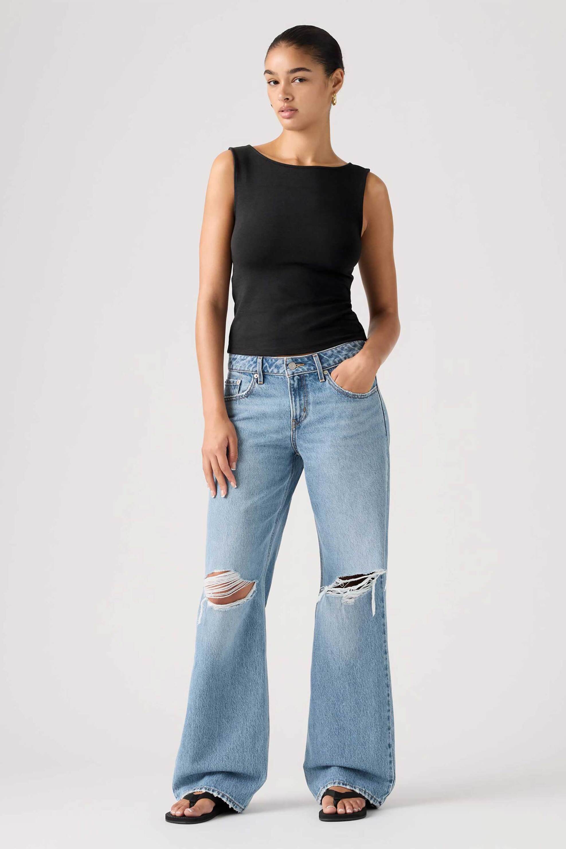 Levi's Levi's® γυναικείο τζιν παντελόνι πεντάτσεπο Straight Wide Fit 