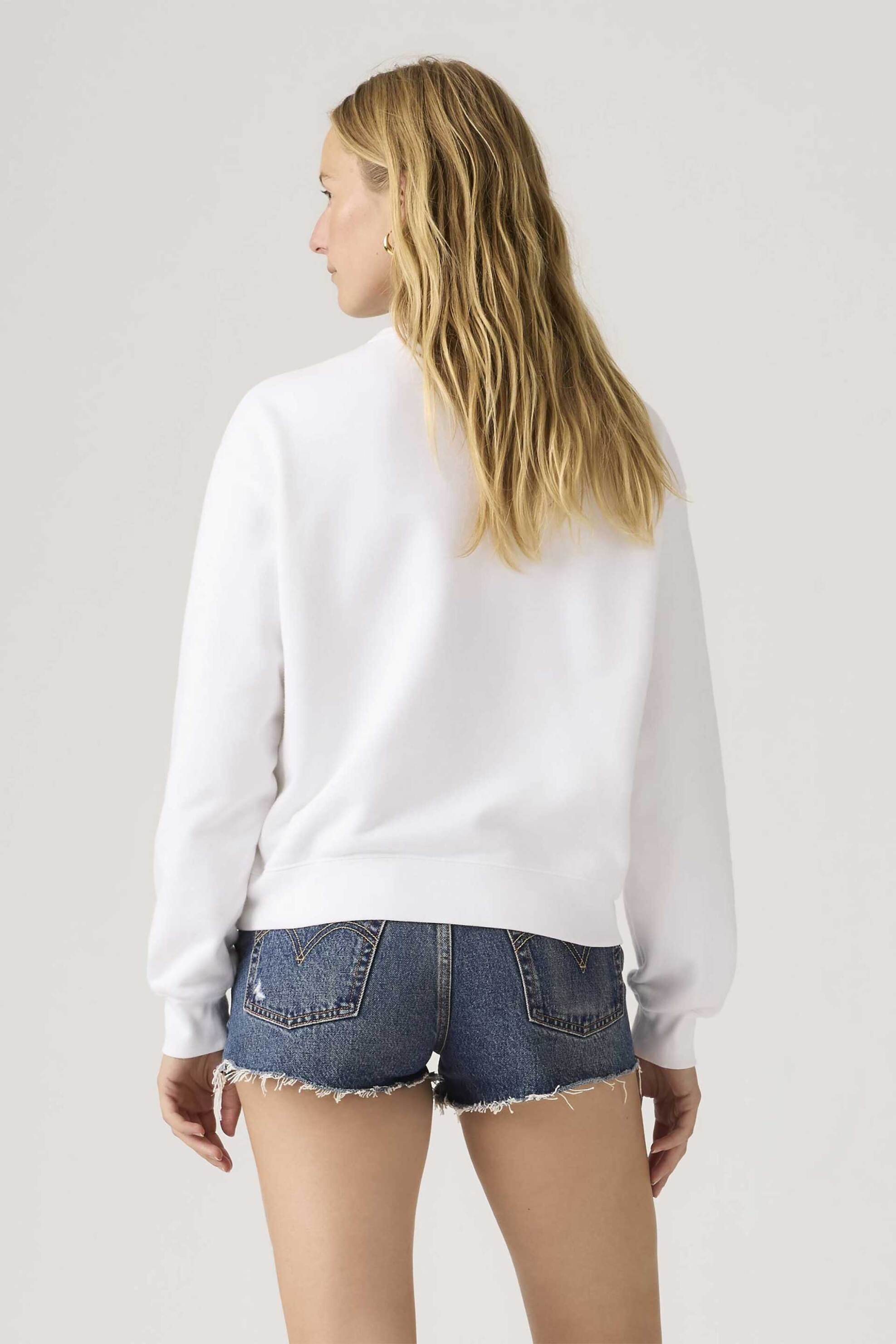 Levi's® γυναικεία μπλούζα φούτερ με print Relaxed Fit "Graphic Heritage" - A72880112 Λευκό φωτογραφία