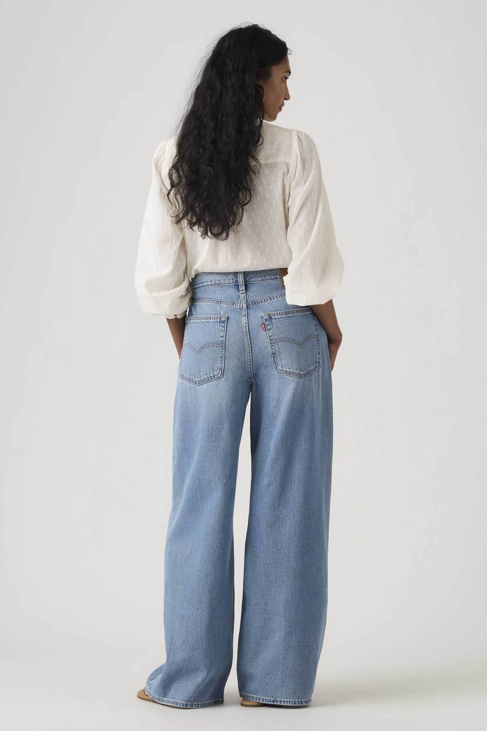 Levi&Apos S Γυναικείο Τζιν Παντελόνι Πεντάτσεπο Oversized Fit XL Straight - A87010041 Denim Blue