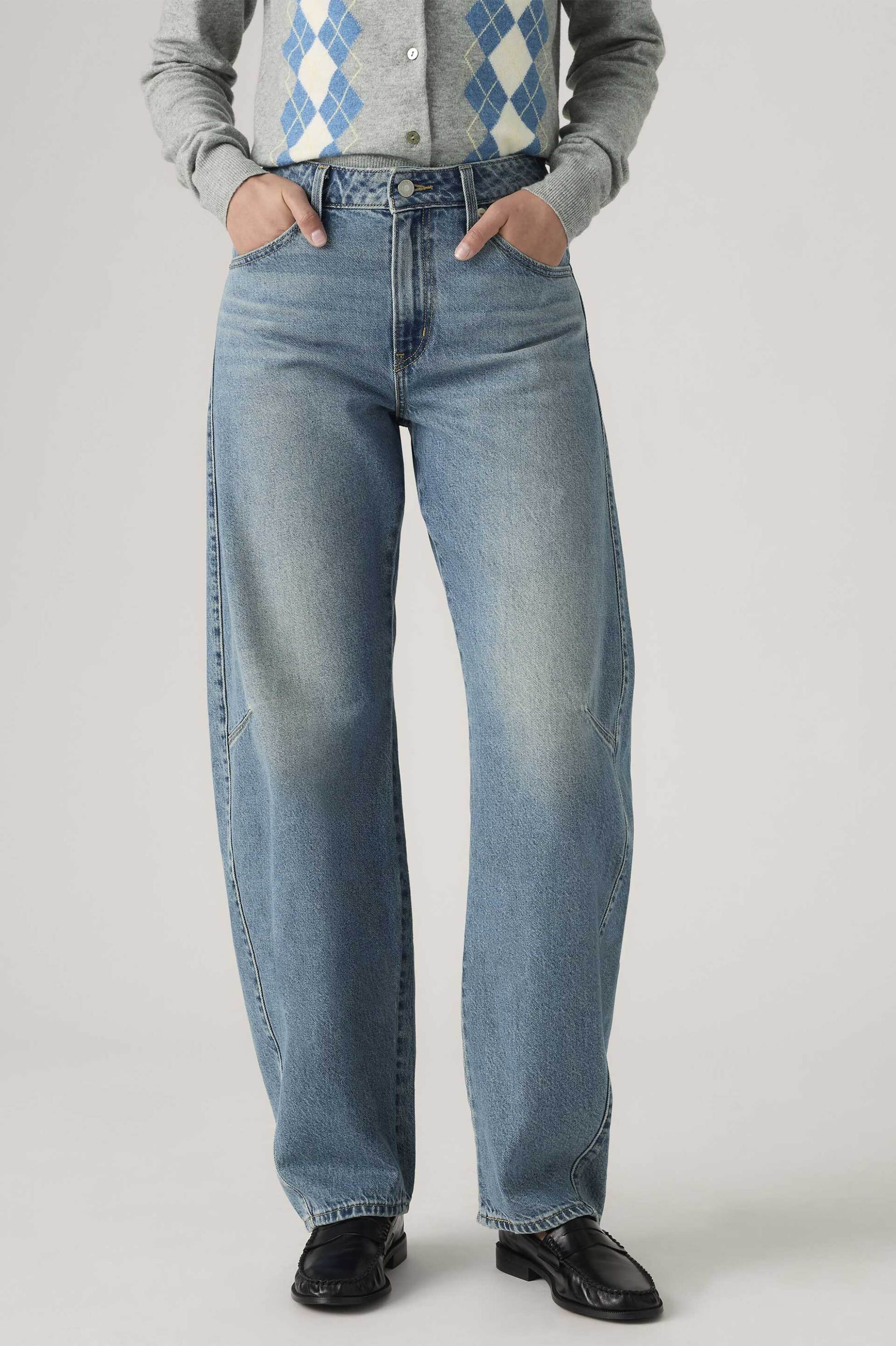 LEVI'S Levi's® γυναικείο τζιν παντελόνι πεντάτσεπο Baggy Barrel Fit "Dad" - 0039A0002 Denim Blue - 2