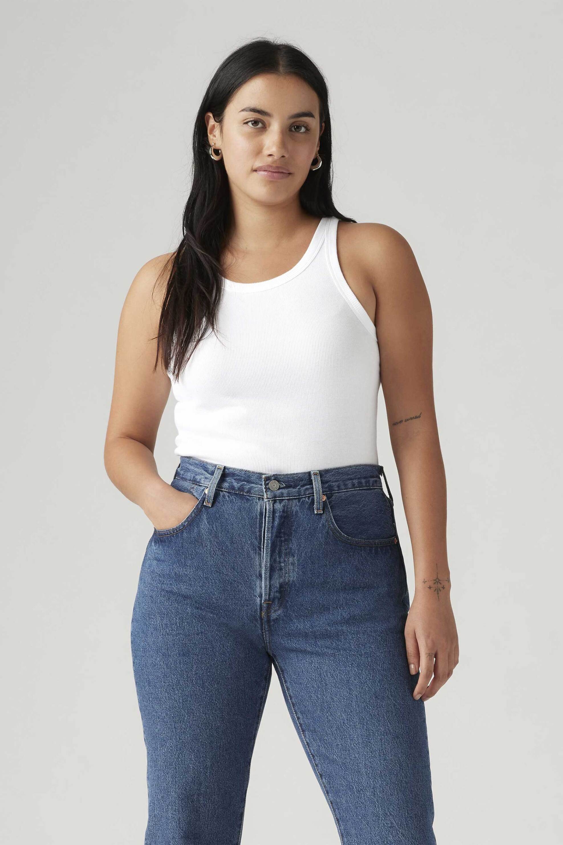 Levi's Levi's® γυναικείο αμάνικο τοπ ribbed Slim Fit 
