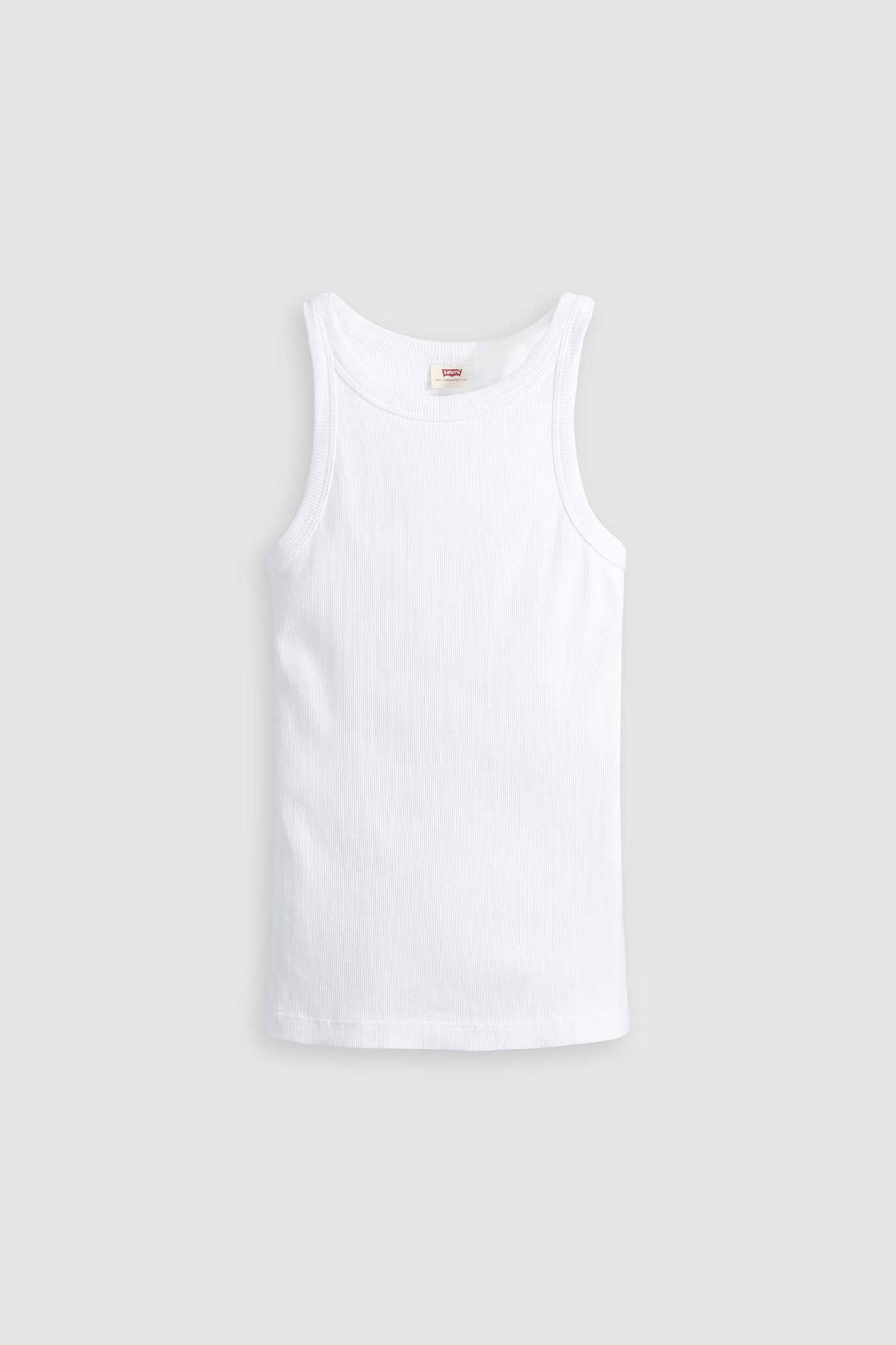 Levi&Apos S Γυναικείο Αμάνικο Τοπ Ribbed Slim Fit Pride Racer - A33810000 Λευκό
