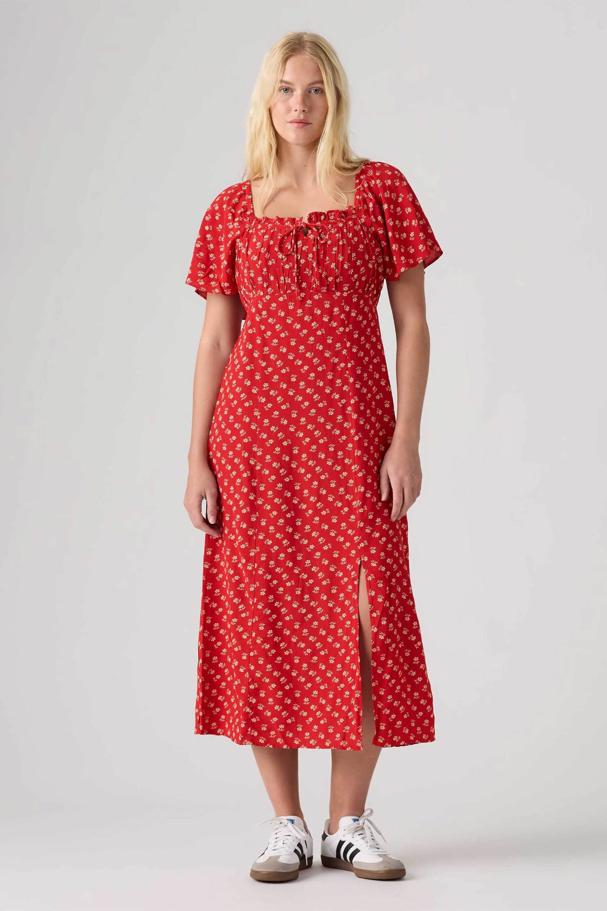 Levi's Levi's® γυναικείο midi φόρεμα με all-over print Slim Fit 