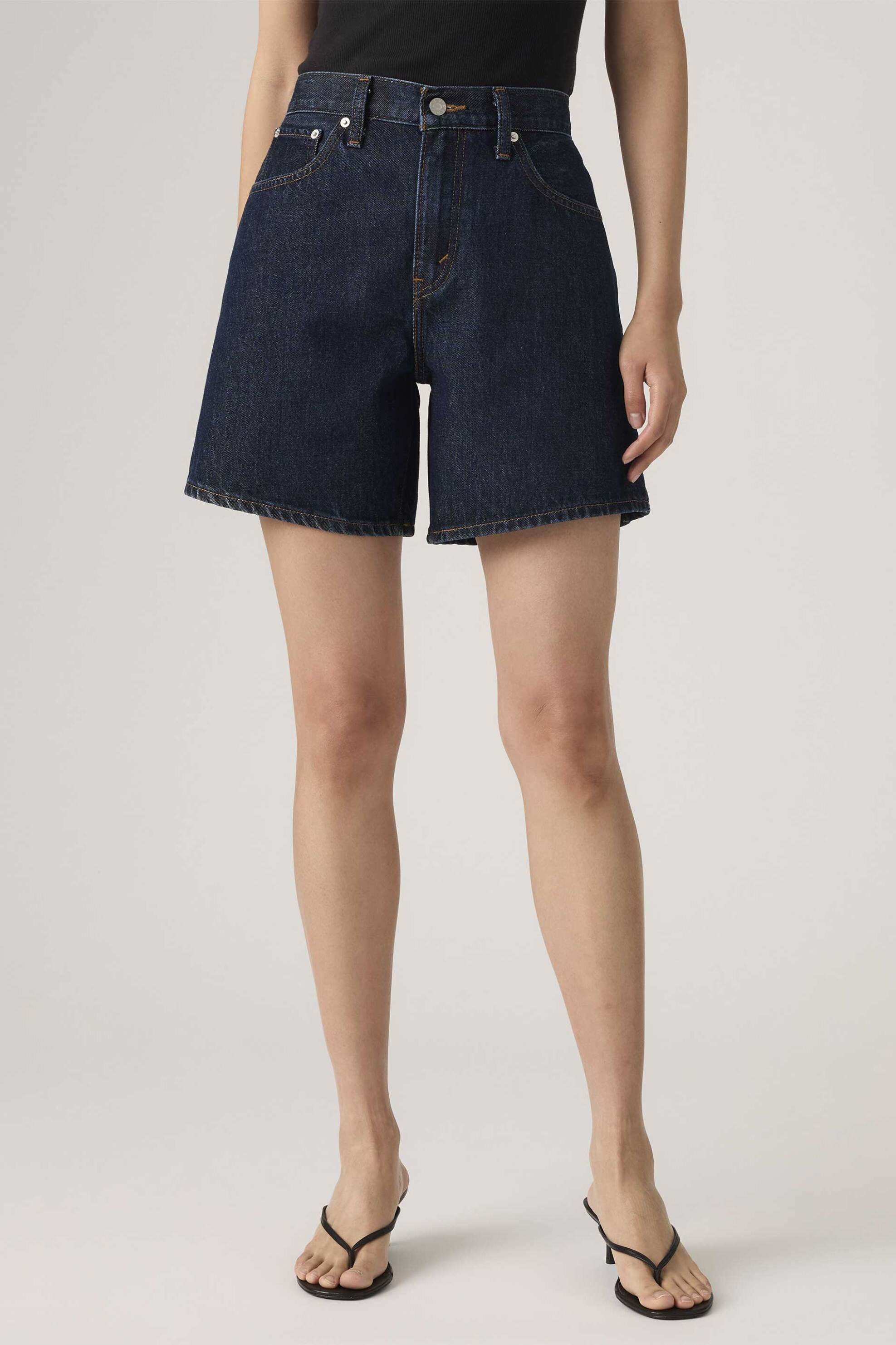 LEVI'S Levi's® γυναικεία denim βερμούδα ψηλόμεση πεντάτσεπη Baggy Fit - A93110006 Denim Blue Σκούρο - 2