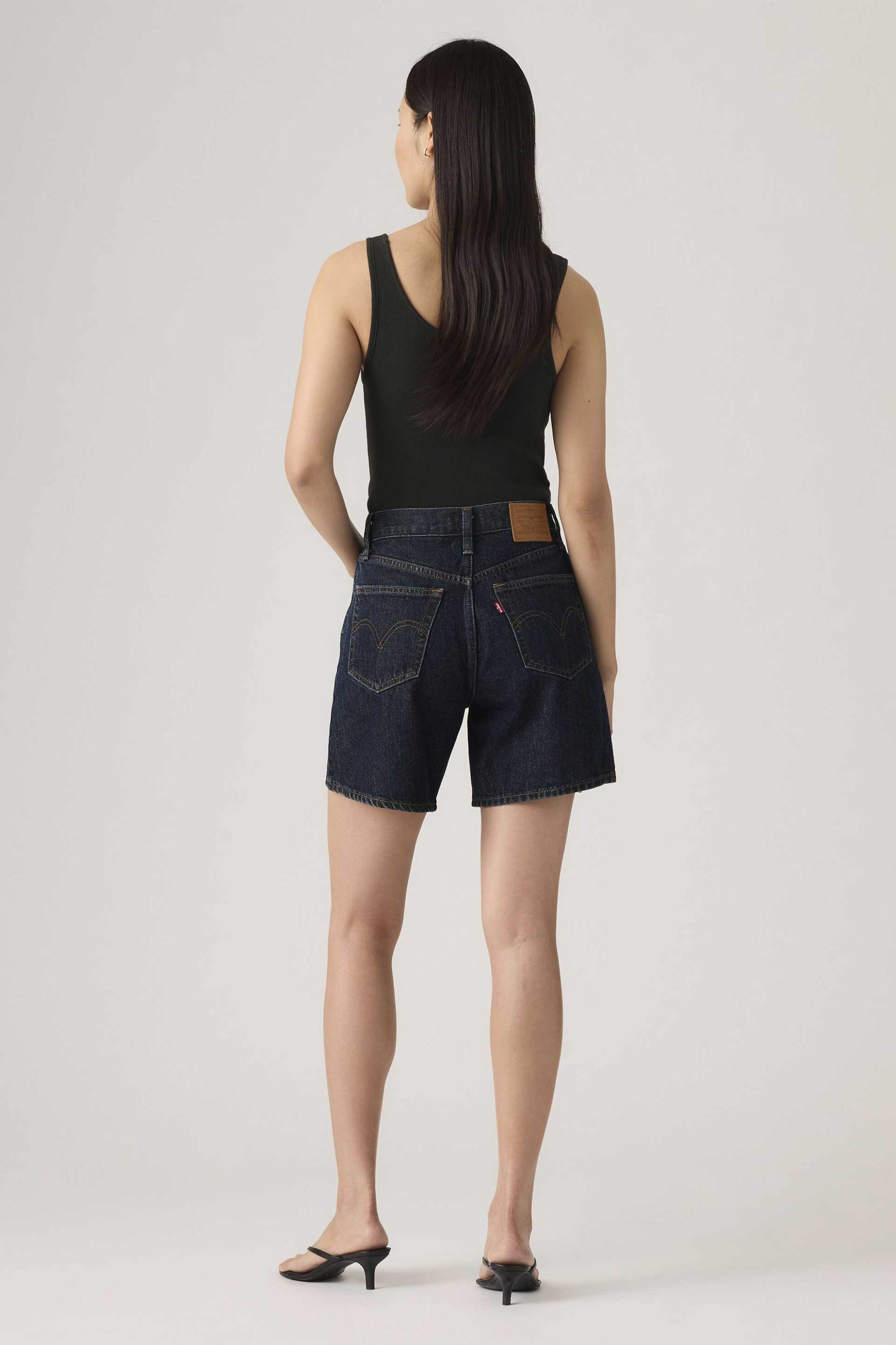 Levi&Apos S Γυναικεία Denim Βερμούδα Ψηλόμεση Πεντάτσεπη Baggy Fit - A93110006 Blue Σκούρο