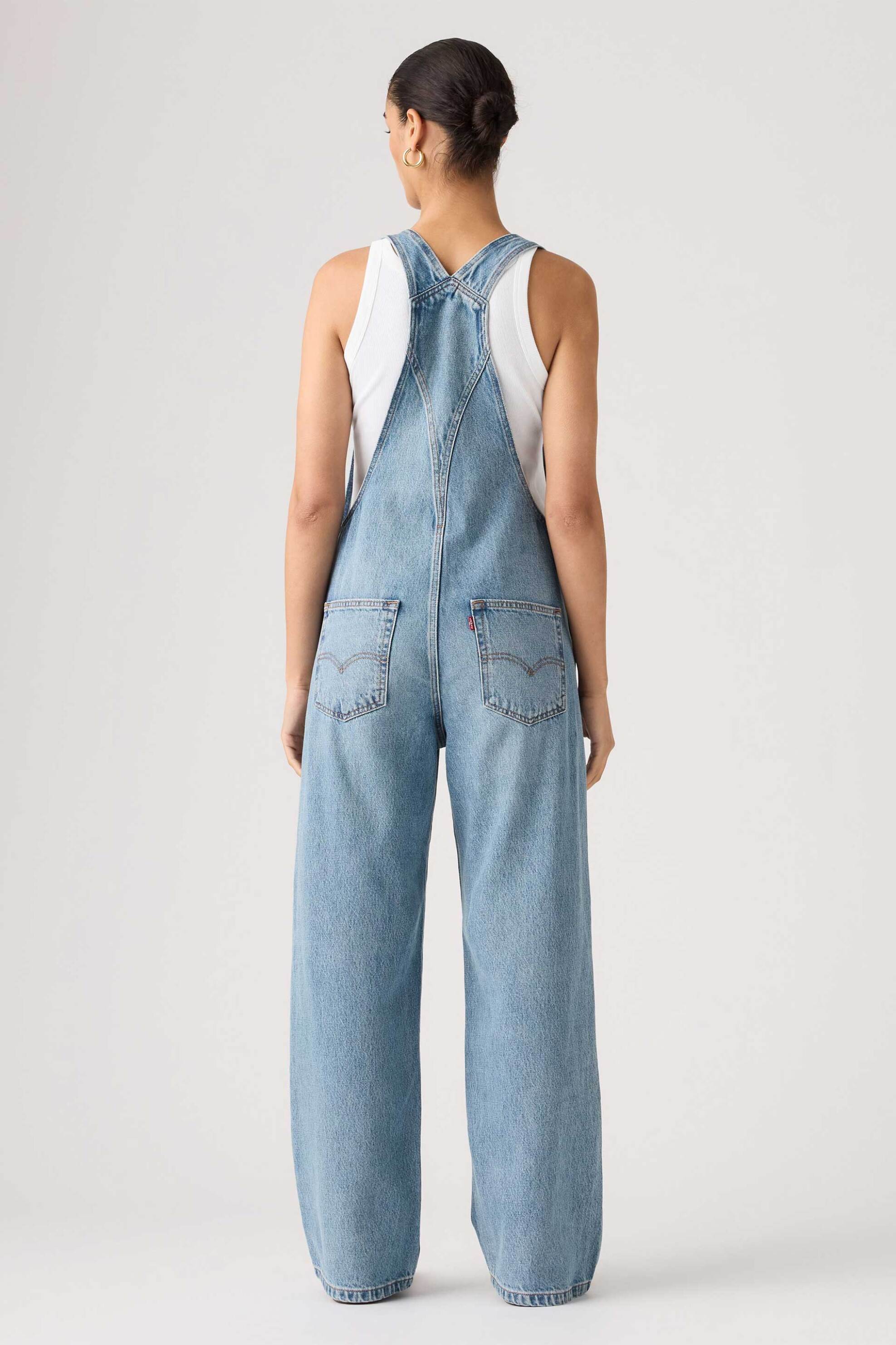 Levi&Apos S Γυναικεία Denim Ολόσωμη Φόρμα Πεντάτσεπη Baggy Fit Overall - 000Ug0004 Blue