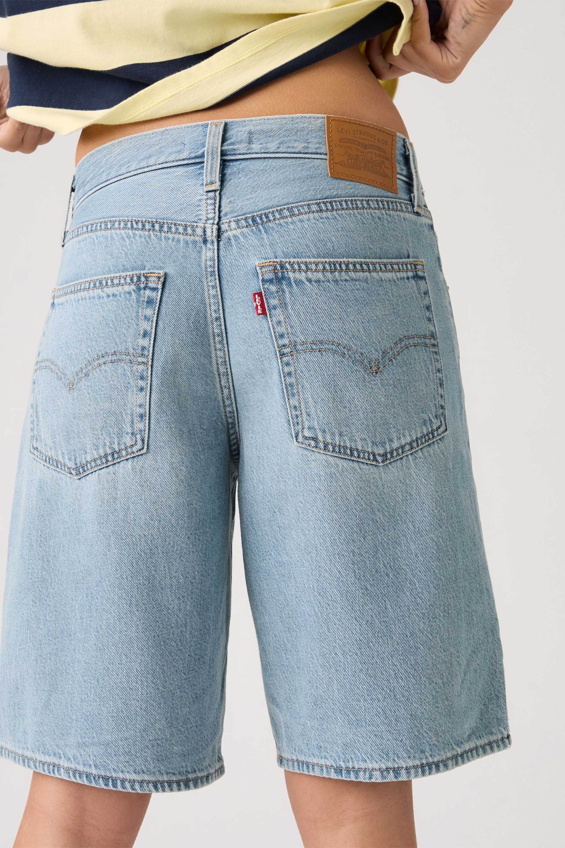 Levi&Apos S Γυναικεία Denim Βερμούδα Πεντάτσεπη Baggy Fit Dad - 000Mj0017 Blue Ανοιχτό