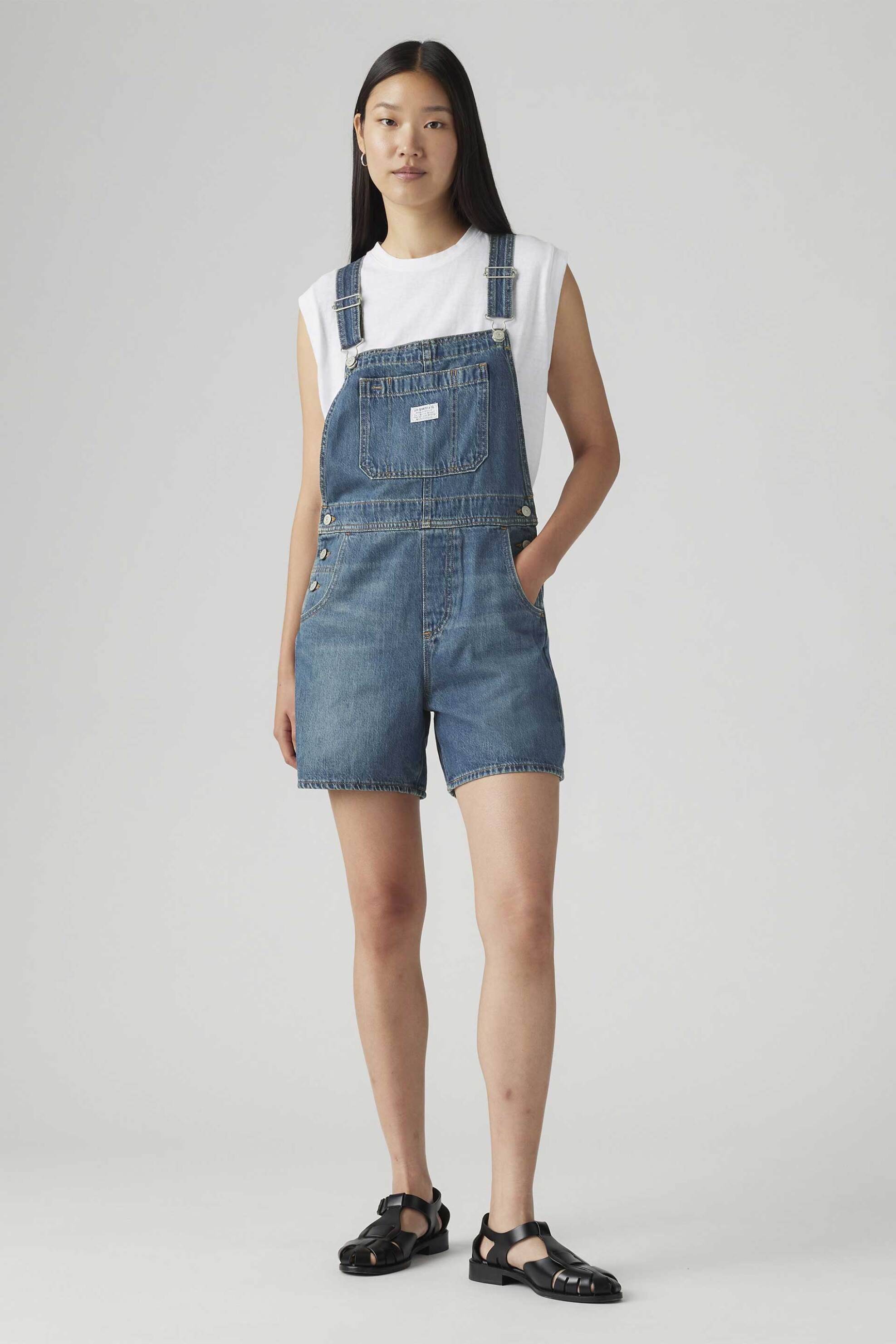 Levi's Levi's® γυναικεία denim ολόσωμη φόρμα με σορτς Relaxed Fit 