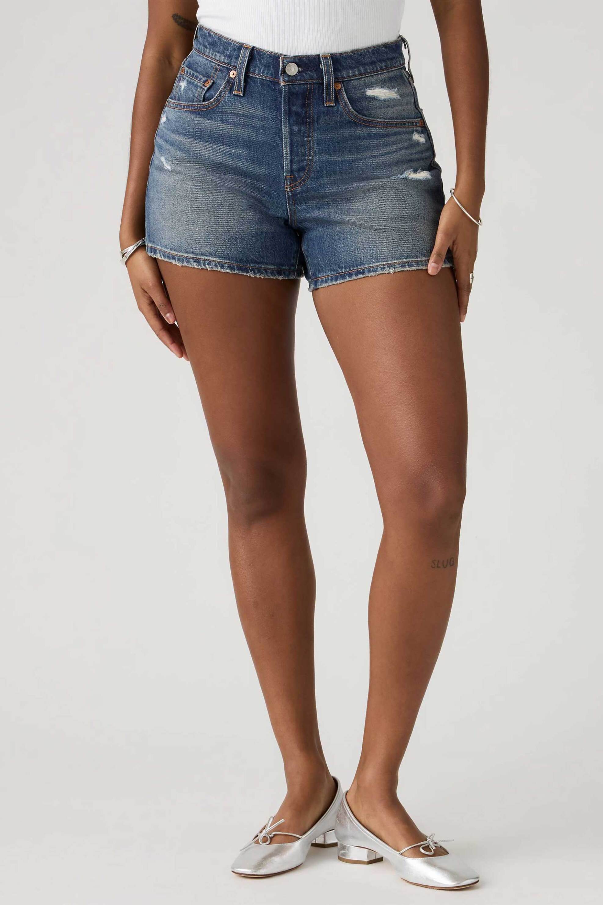 Levi's® γυναικείο denim σορτς ψηλόμεσο πεντάτσεπο 