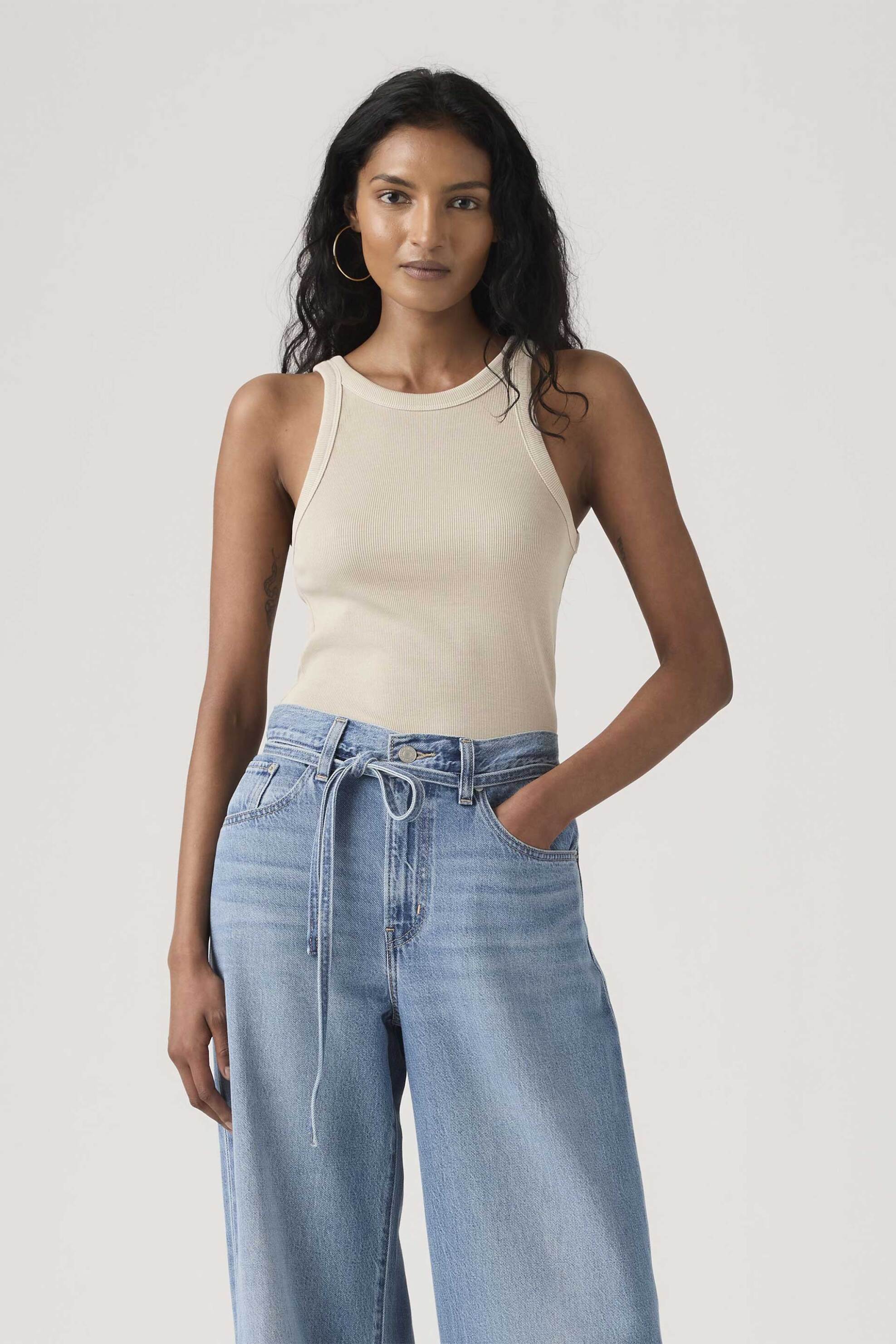 Levi's Levi's® γυναικείο αμάνικο τοπ ribbed Slim Fit 