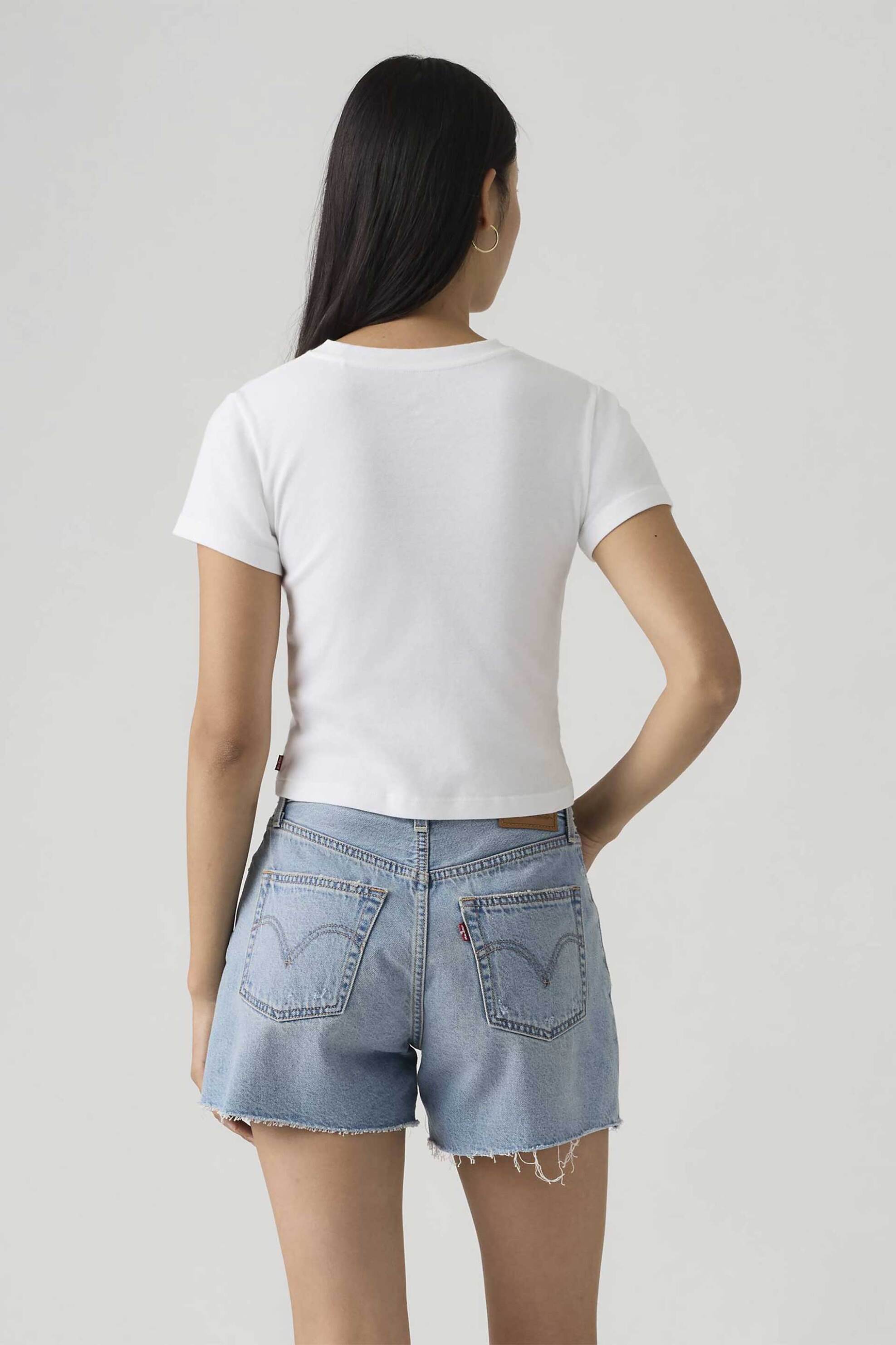 LEVI'S Levi's® γυναικείο T-shirt Slim Fit "Graphic Essential Sporty" - A87980088 Λευκό - 3