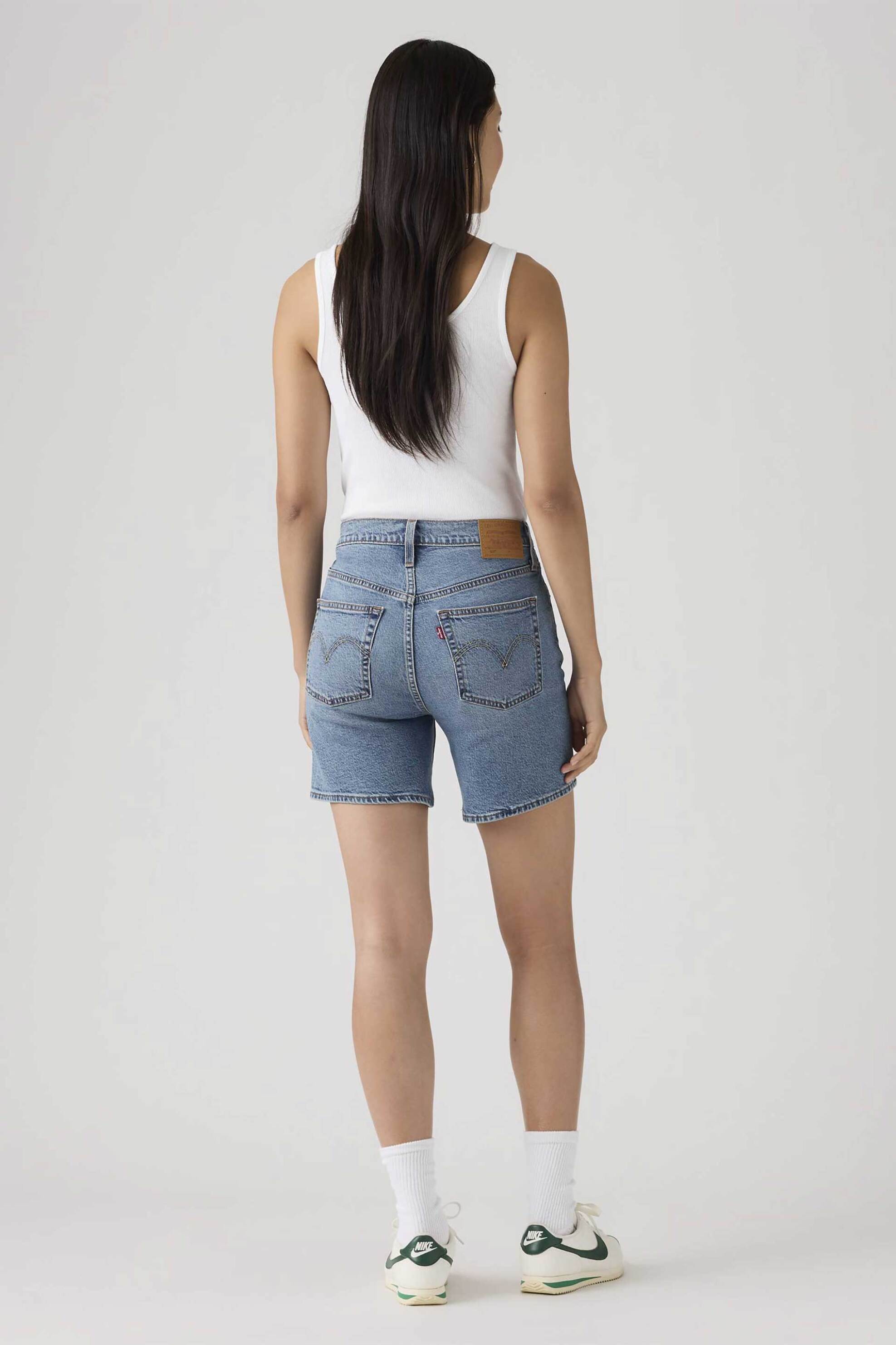 Levi&Apos S Γυναικείο Denim Σορτς Ψηλόμεσο Πεντάτσεπο 501 Original - A92960006 Blue