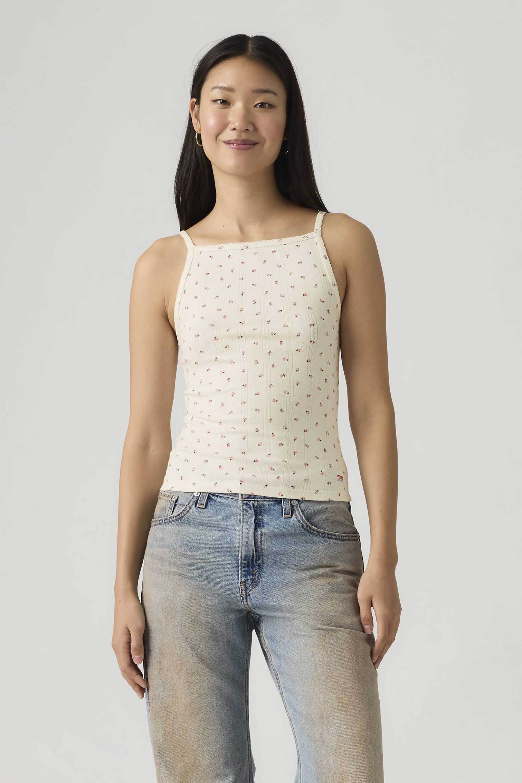 Levi's Levi's® γυναικείο αμάνικο τοπ με all-over print Slim Fit 