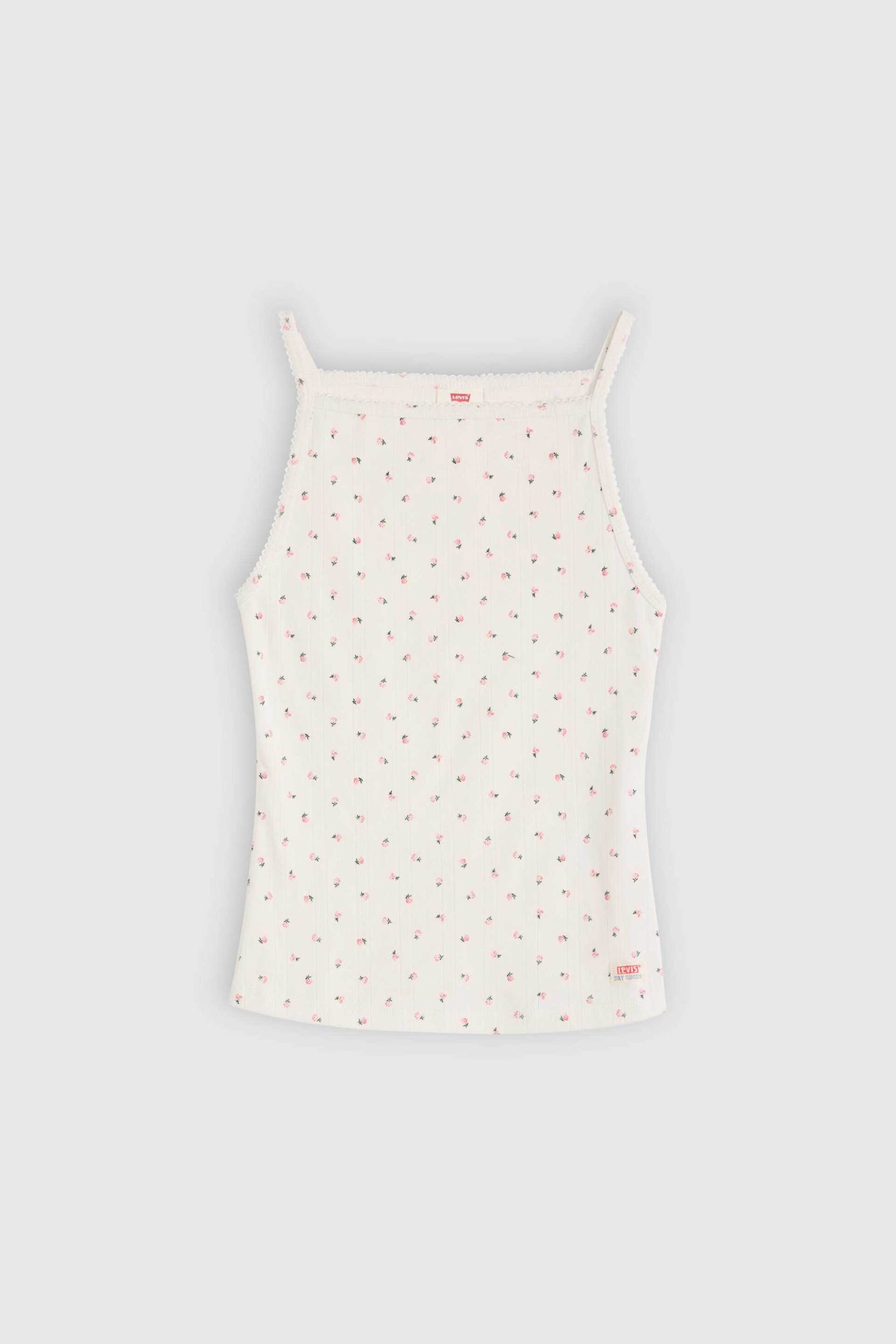 Levi&Apos S Γυναικείο Αμάνικο Τοπ με All-Over Print Slim Fit Dry Goods - 005Il0003 Εκρού