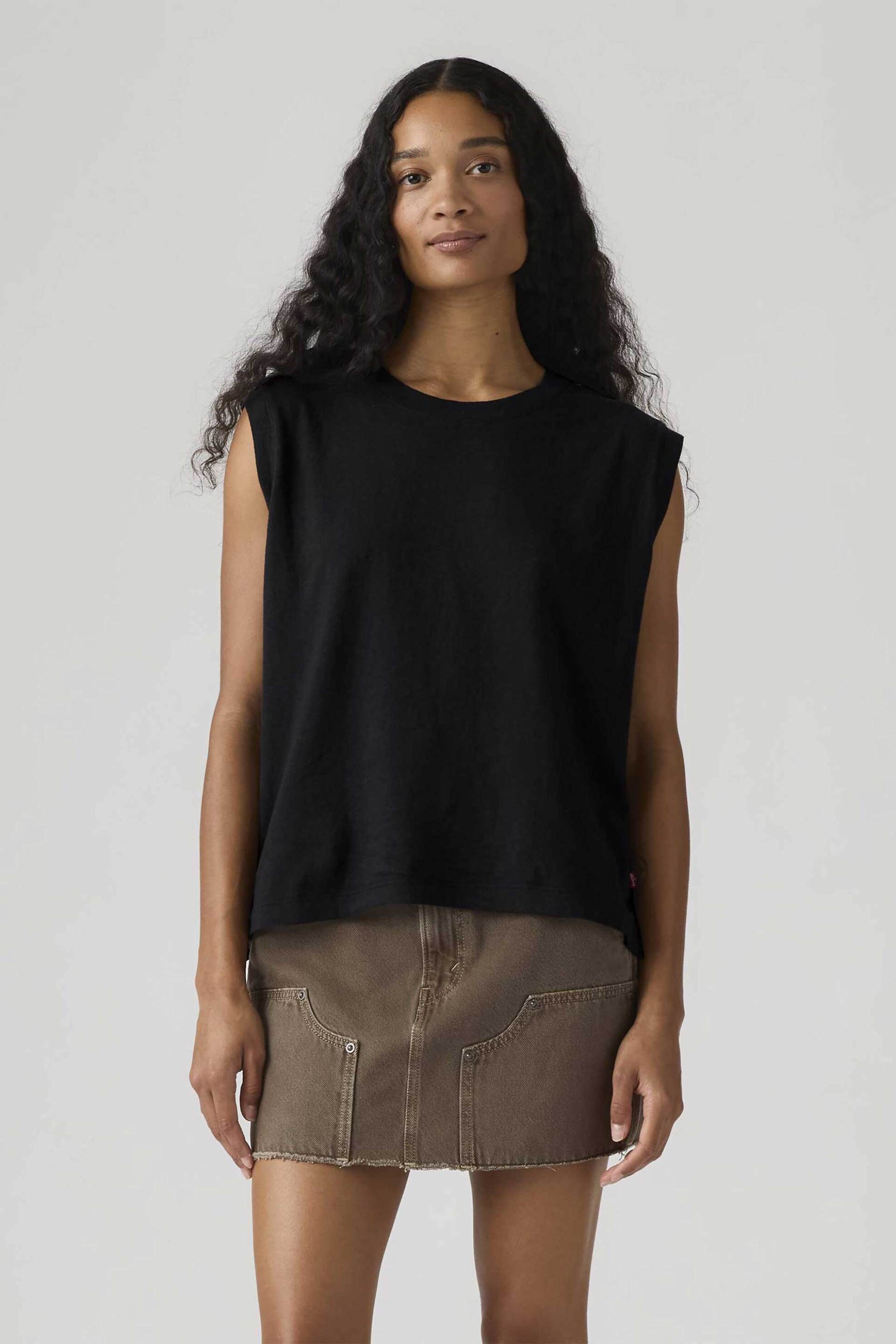 Levi's Levi's® γυναικεία αμάνικη μπλούζα Relaxed Boxy Fit - A87940020 Μαύρο