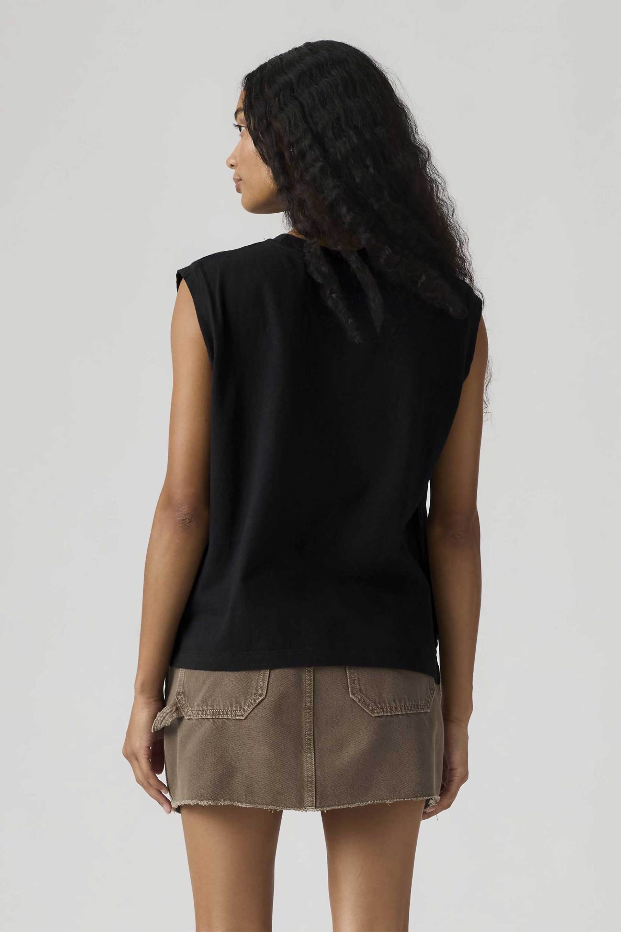 Levi&Apos S Γυναικεία Αμάνικη Μπλούζα Relaxed Boxy Fit - A87940020 Μαύρο