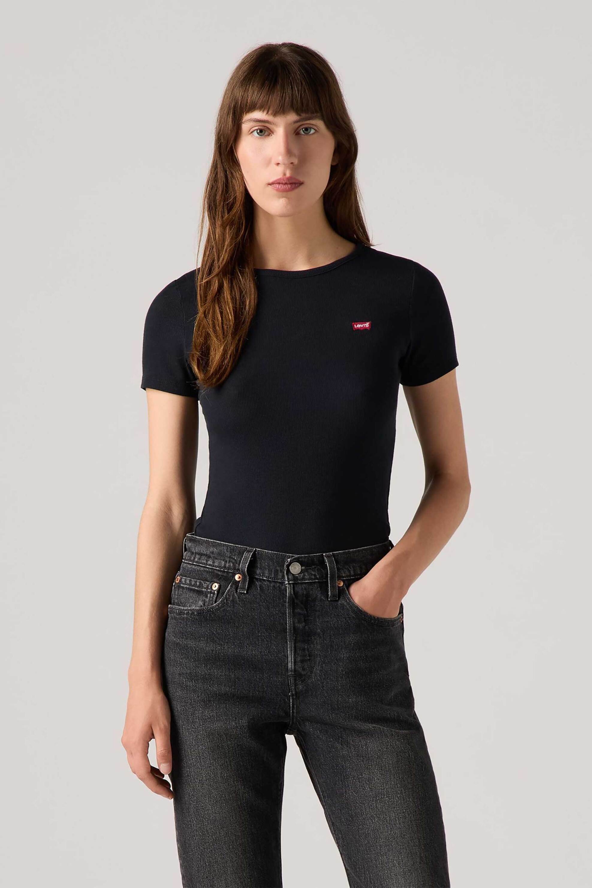 Levi's® γυναικείο T-shirt με λογότυπο Slim Fit 