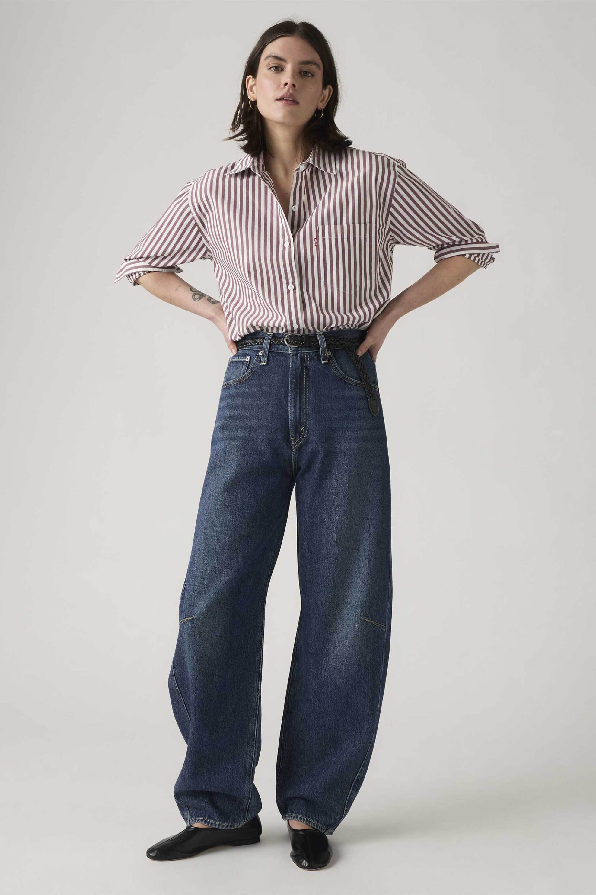 Levi's® γυναικείο ψηλόμεσο τζιν παντελόνι πεντάτσεπο Barrel Fit 