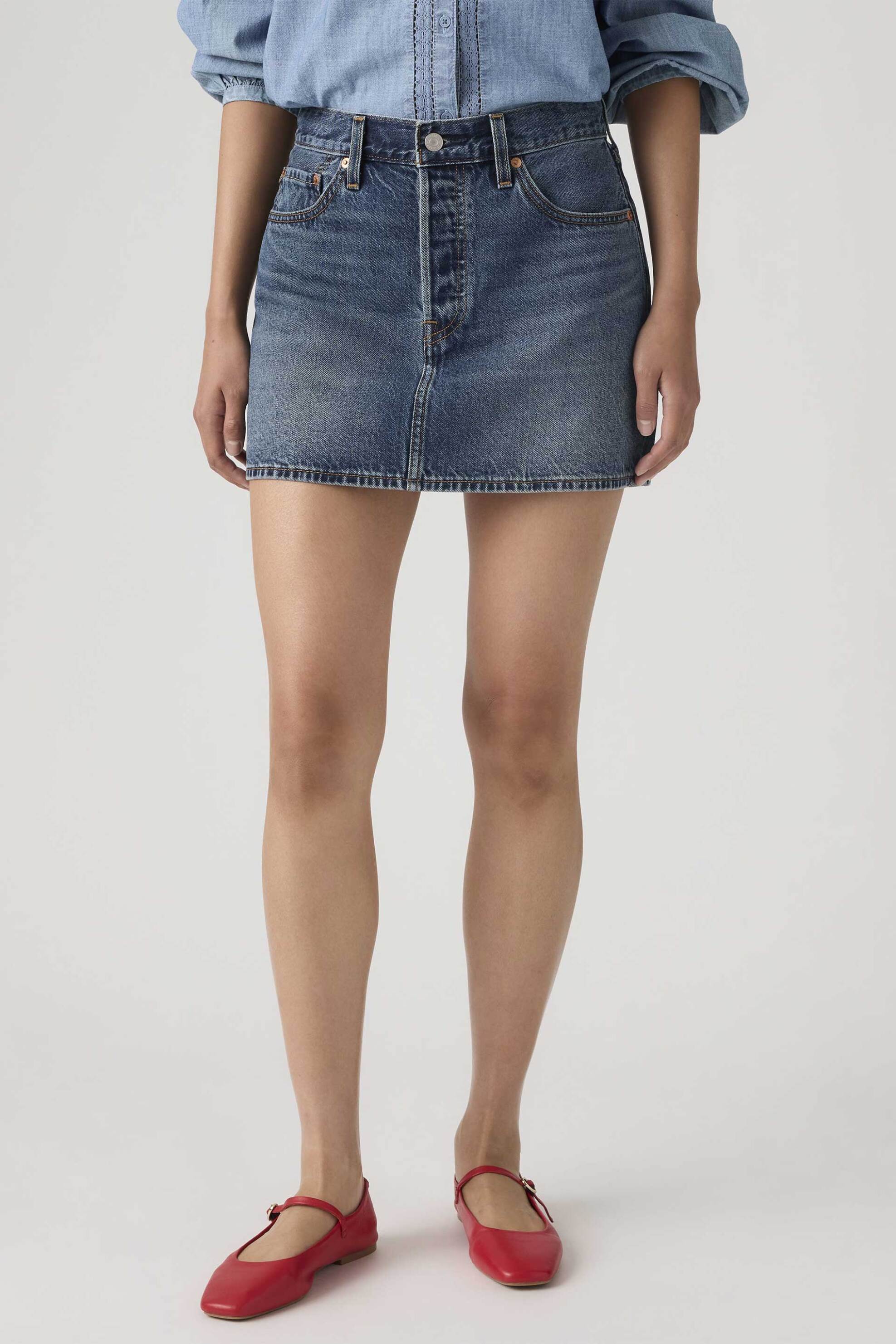 Levi's® γυναικεία mini φούστα denim πεντάτσεπη 