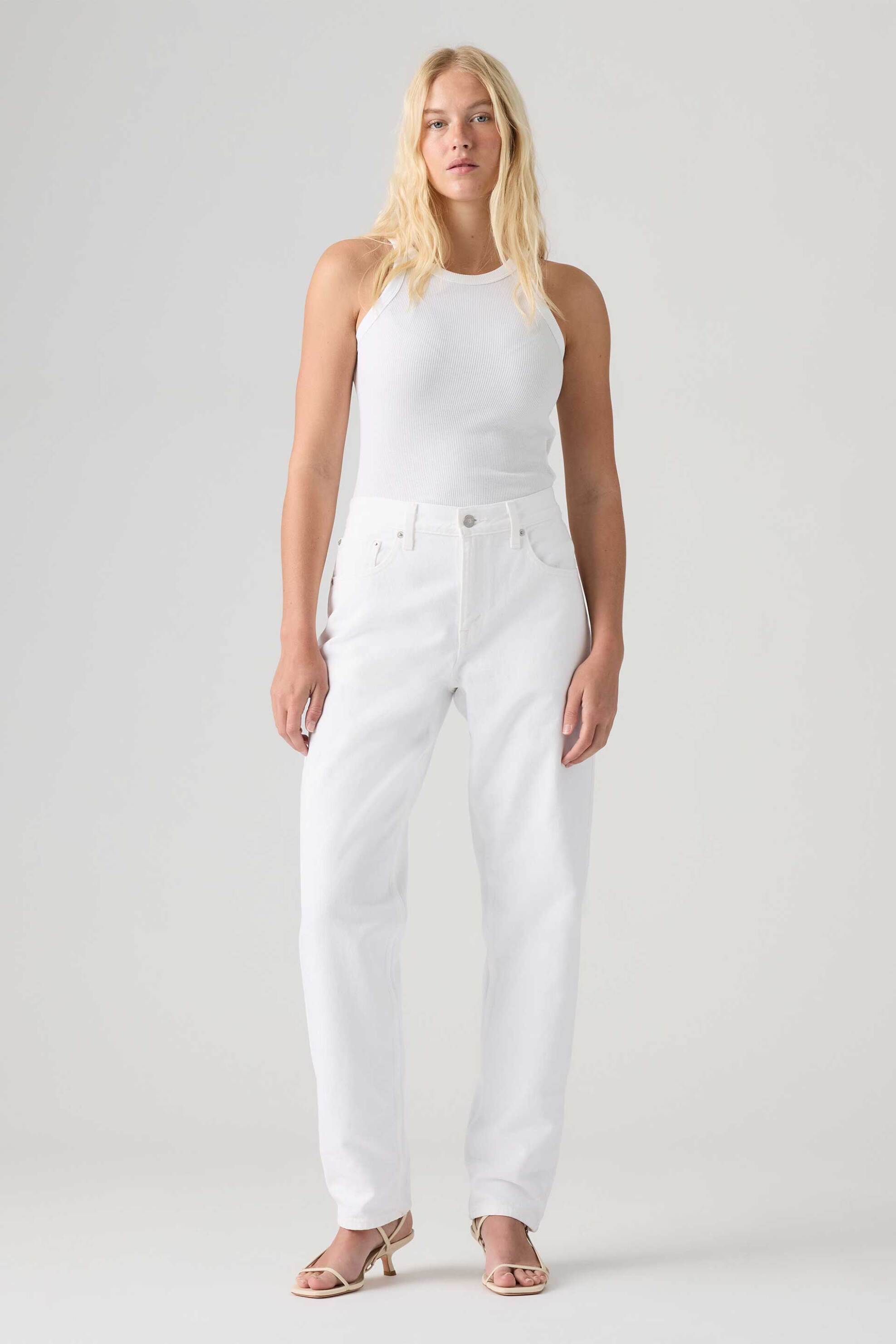 Levi's® γυναικείο τζιν παντελόνι πεντάτσεπο Loose Tapered Fit - 0083N0003 Λευκό