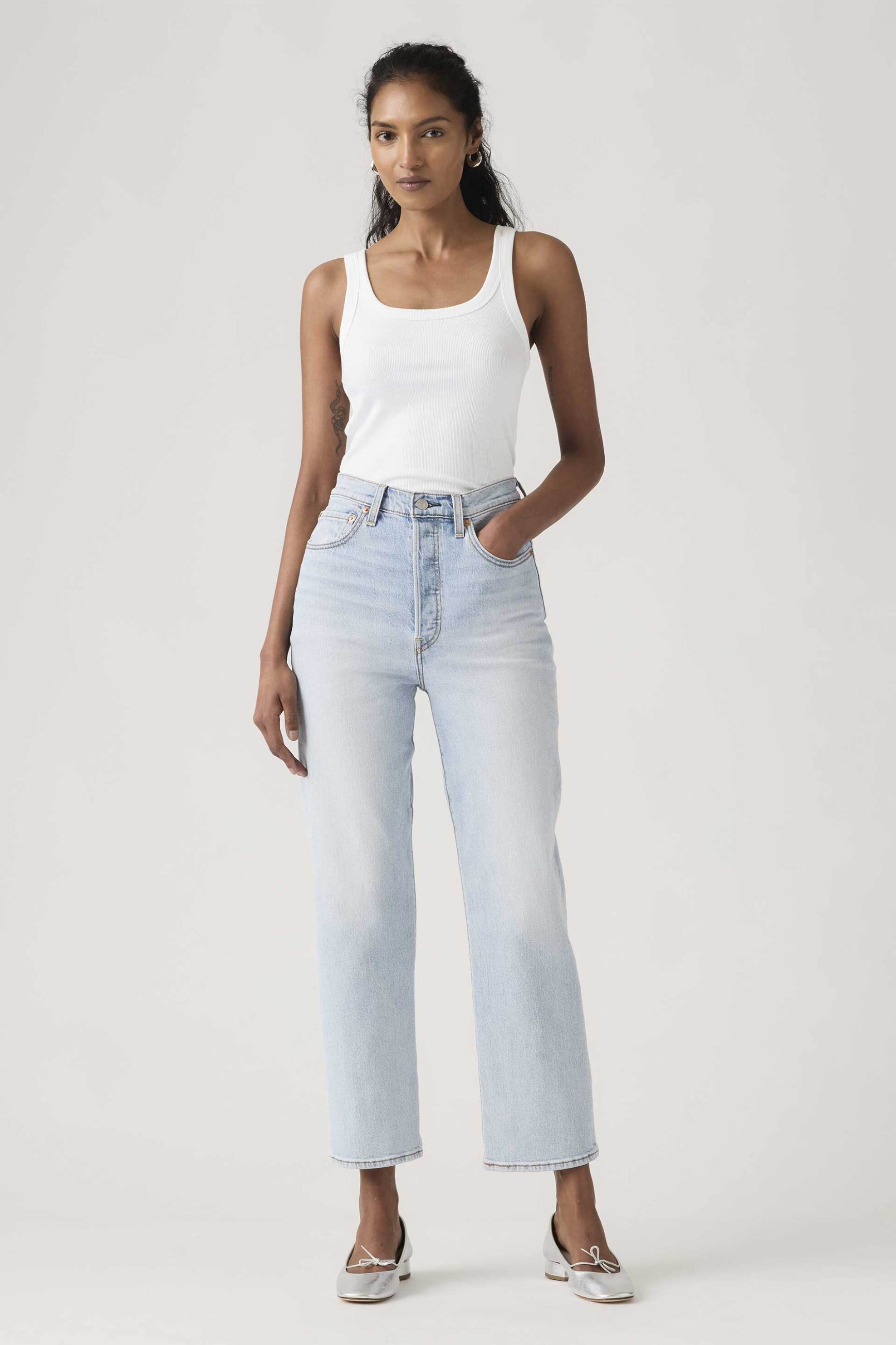 Levi's® γυναικείο ψηλόμεσο τζιν παντελόνι πεντάτσεπο Slim Straight Fit 